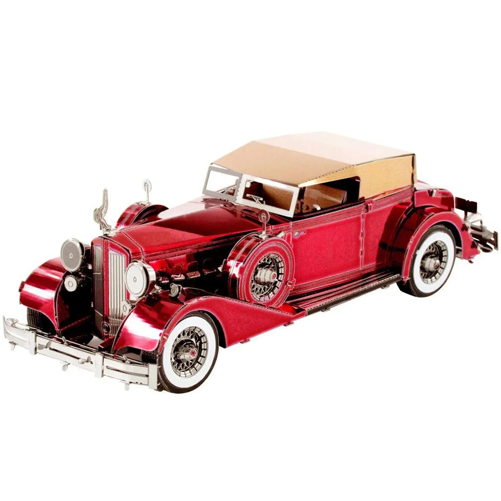 1934 Packard Twelve Convertible 3D Car Figure Model Kit (Steel, Moderate Difficulty) - Fascinations - Metal Earth Series - (2022) - Image 2