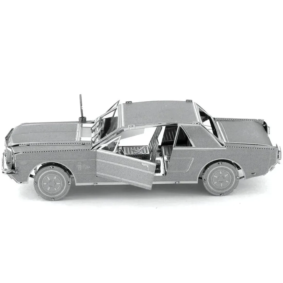 1965 Ford Mustang Car Figure Model Kit (Steel, Moderate Difficulty) - Fascinations - Metal Earth Series - Image 2