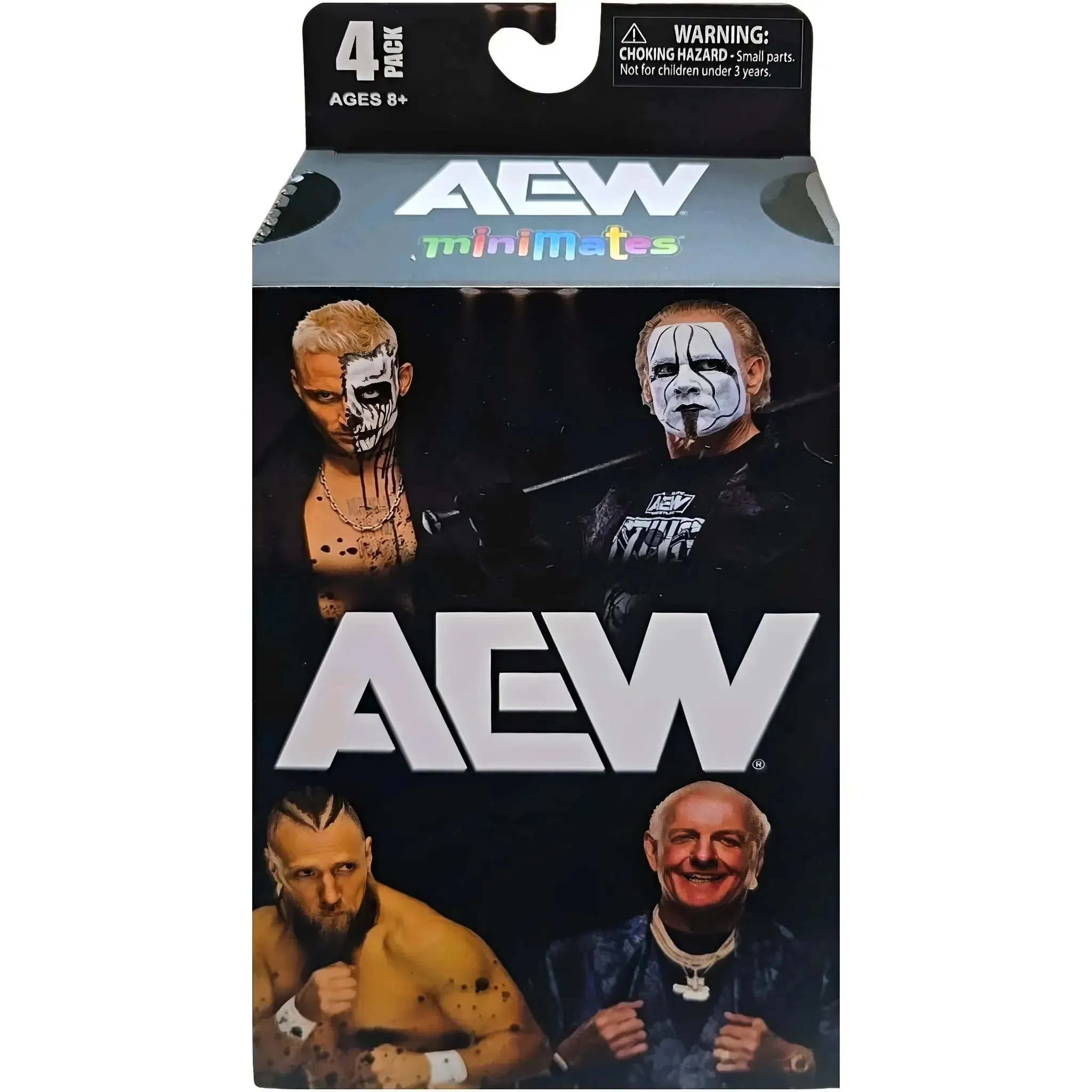 AEW [All Elite Wrestling] - Minimates 4-Pack Action Figure Box Set (Sting, Darby Allin, Bryan Danielson & Ric Flair) - Diamond Select Toys - Series 3 - (2024)