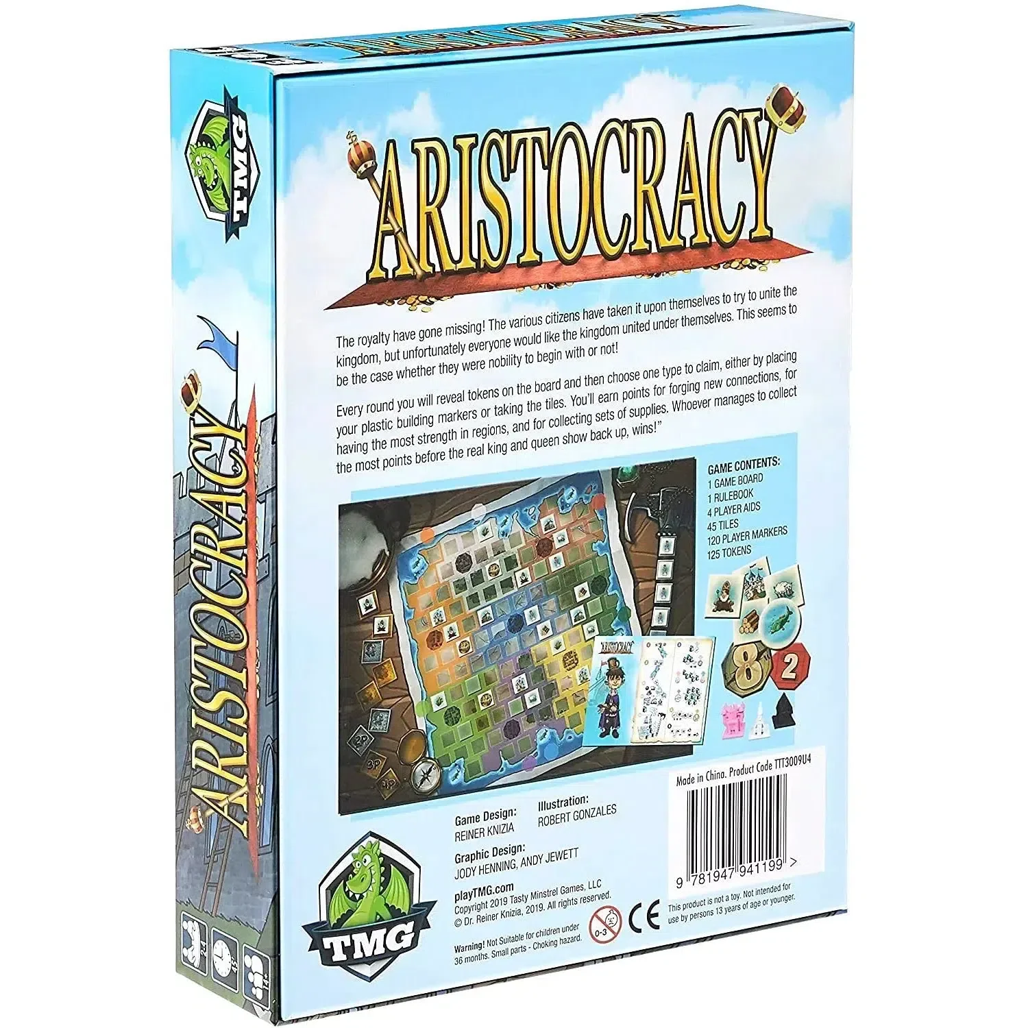 Aristocracy - Area Control Civilization Board Game for Family, and Adults (2-4 Players, Ages 14+) - Tasty Minstrel Games - Image 3