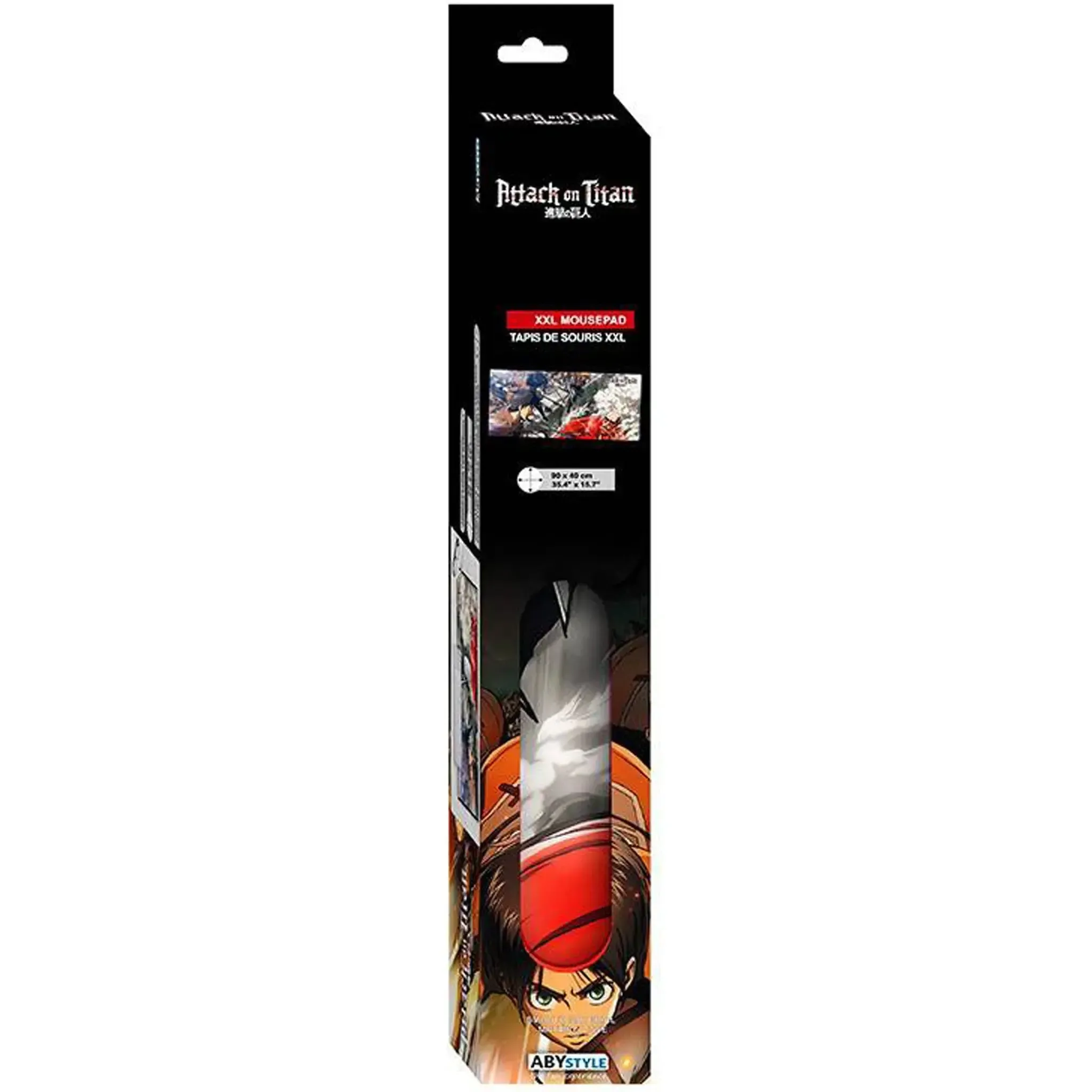 Attack on Titan - Eren vs Colossal Titan XXL Mouse Pad (35.4"x15.7") - ABYstyle