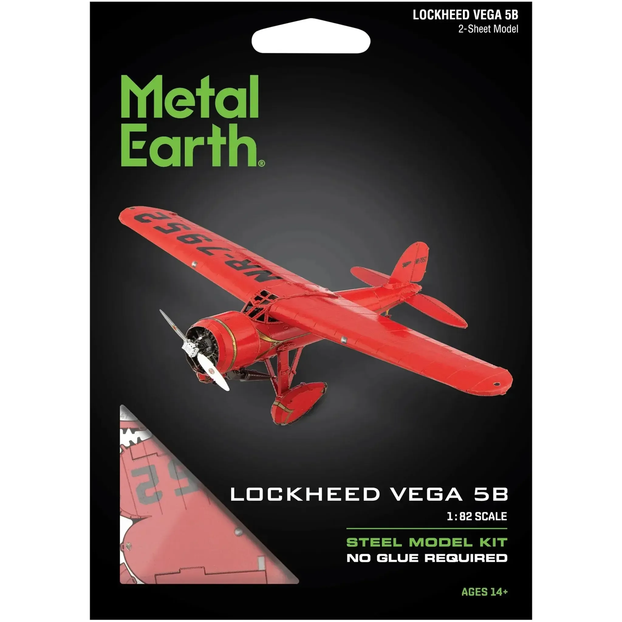 Aviation - Lockheed Vega 5B Plane Figure Model Kit (1:82 Scale, Steel, Moderate Difficulty) - Fascinations - Metal Earth Series - (2024)