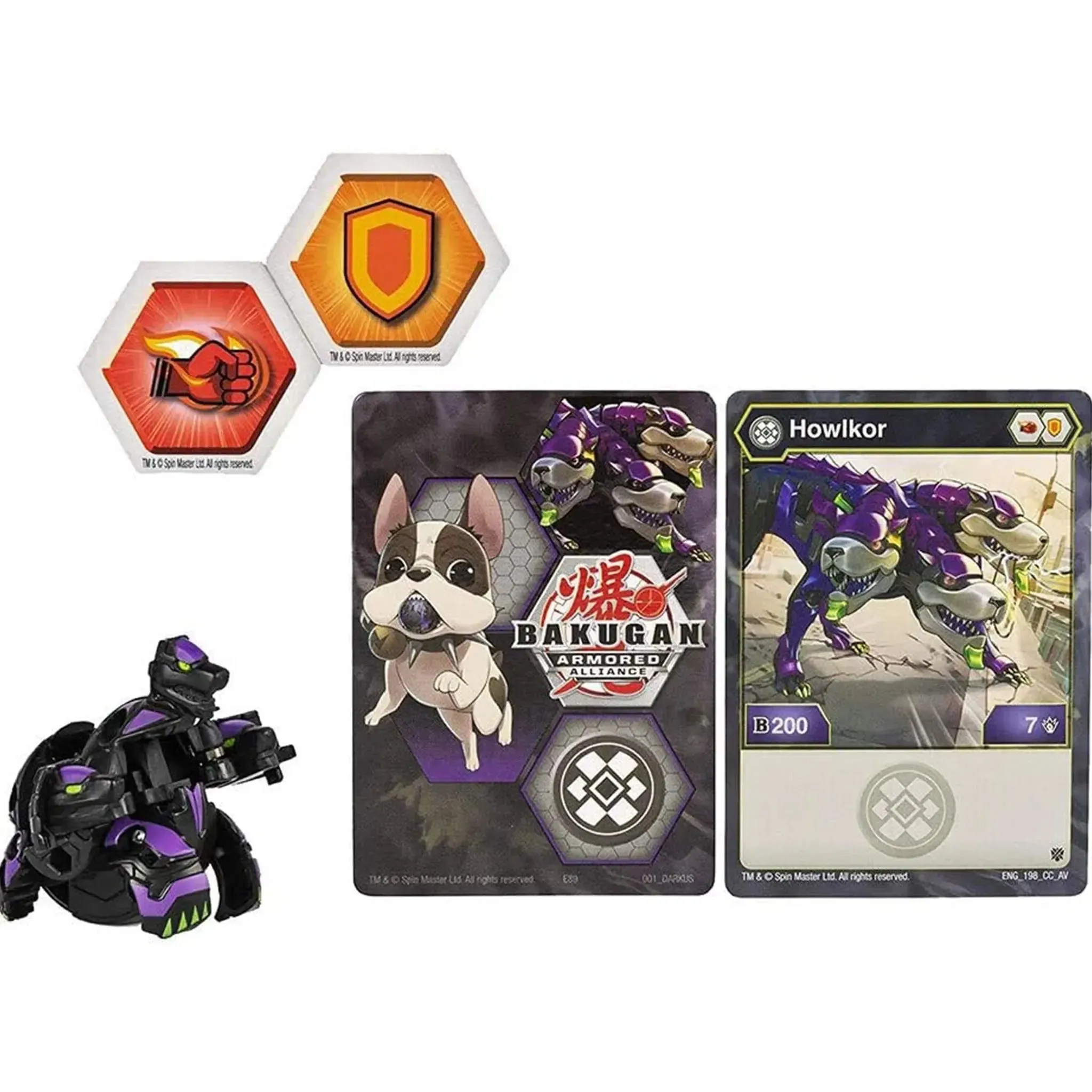 Bakugan: Armored Alliance - Howlkor Bakugan Toy - Spin Master - Gate-Trainer Series - Image 2