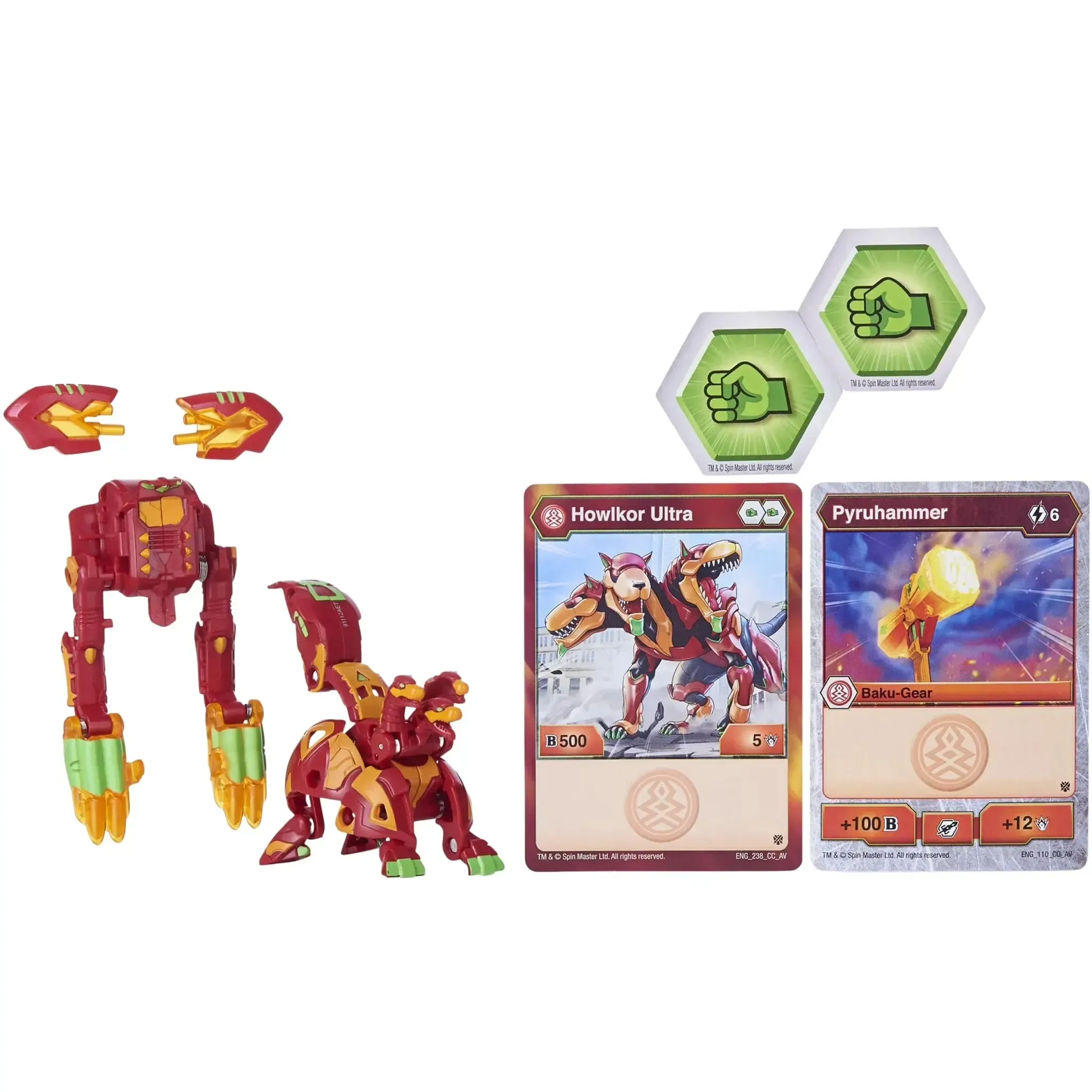 Bakugan: Armored Alliance - Howlkor Ultra Bakugan Toy with Baku-Gear - Spin Master - Baku-Gear Series - Image 2