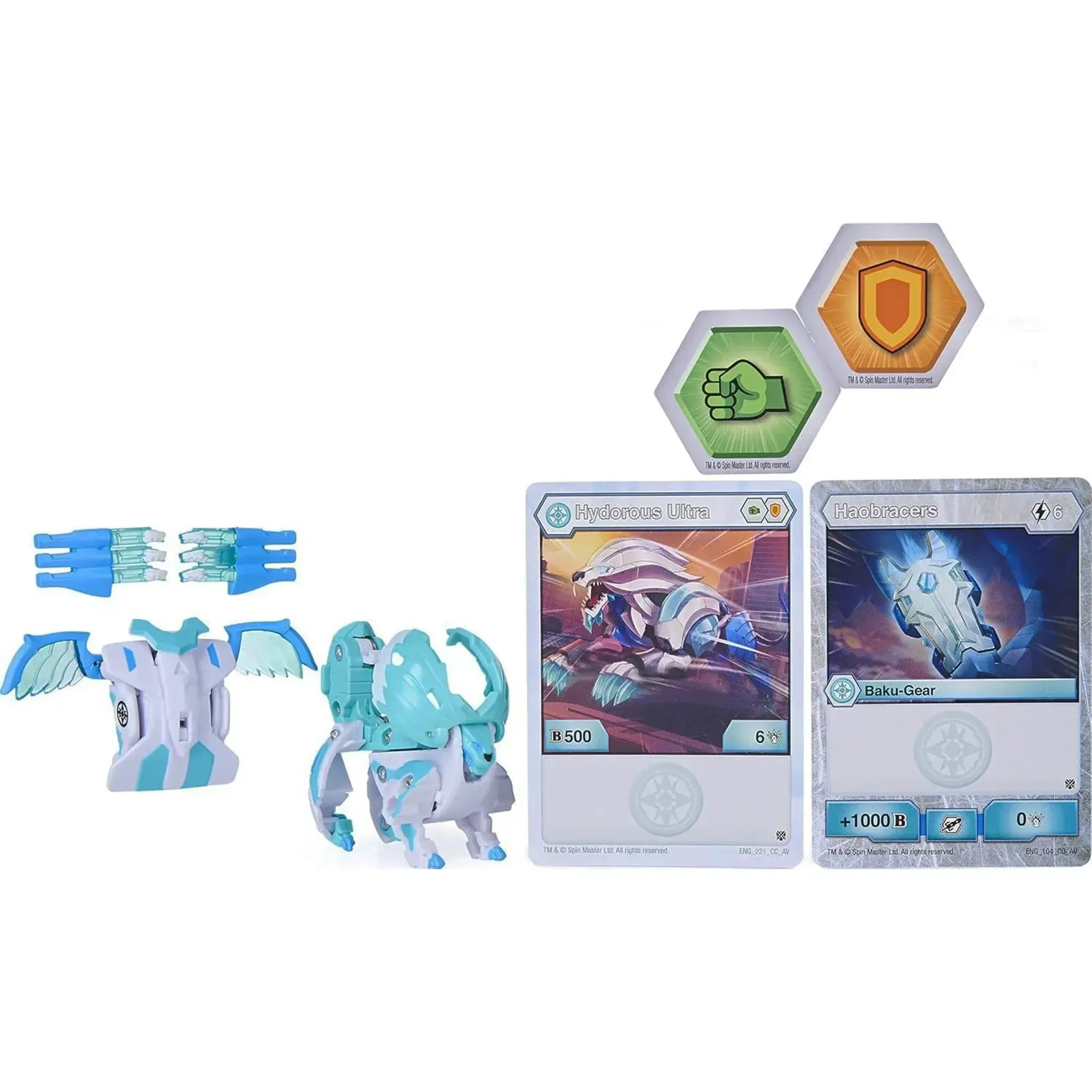 Bakugan: Armored Alliance - Hydorous Ultra Bakugan Toy with Baku-Gear - Spin Master - Baku-Gear Series - Image 2