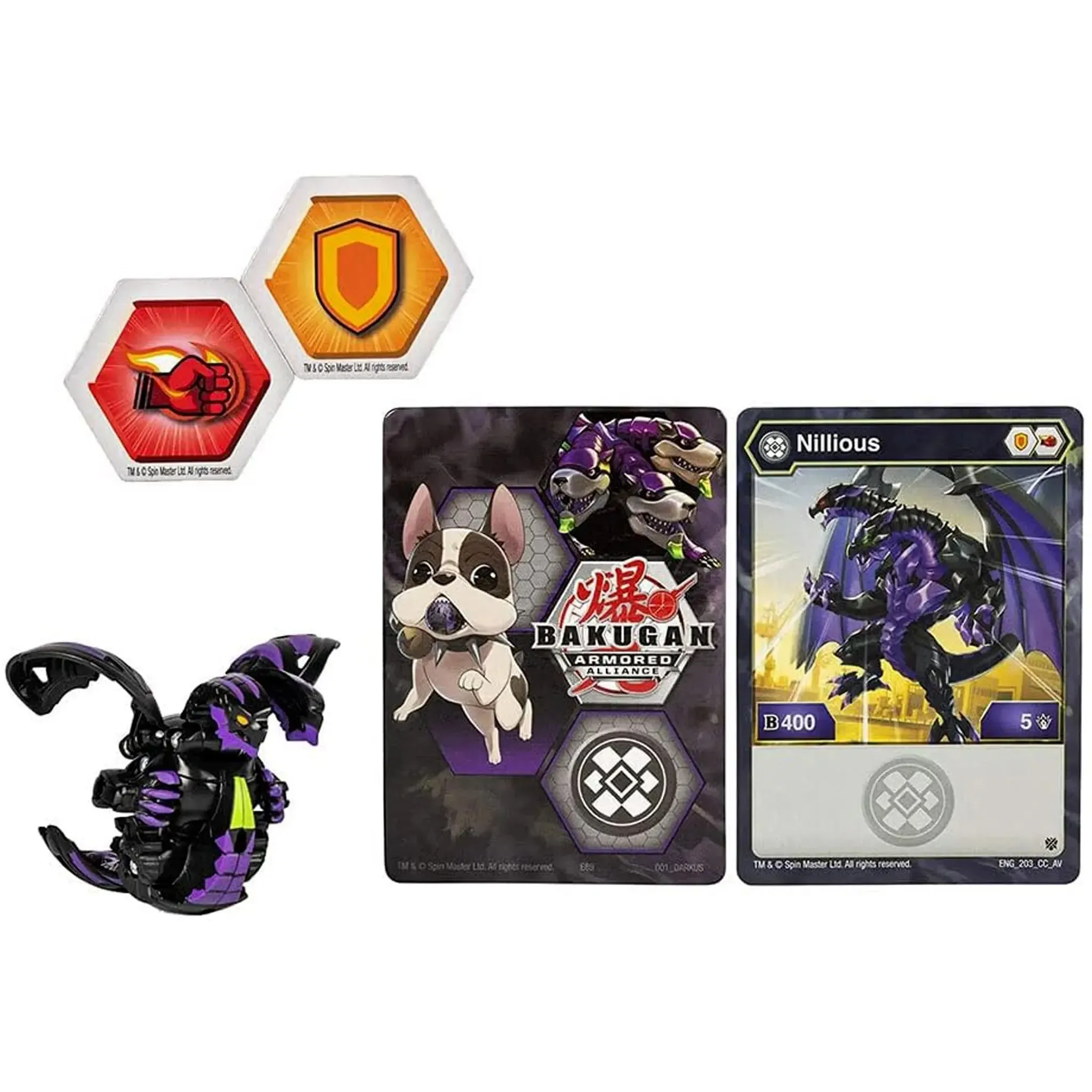 Bakugan: Armored Alliance - Nillious Bakugan Toy - Spin Master - Gate-Trainer Series - Image 2