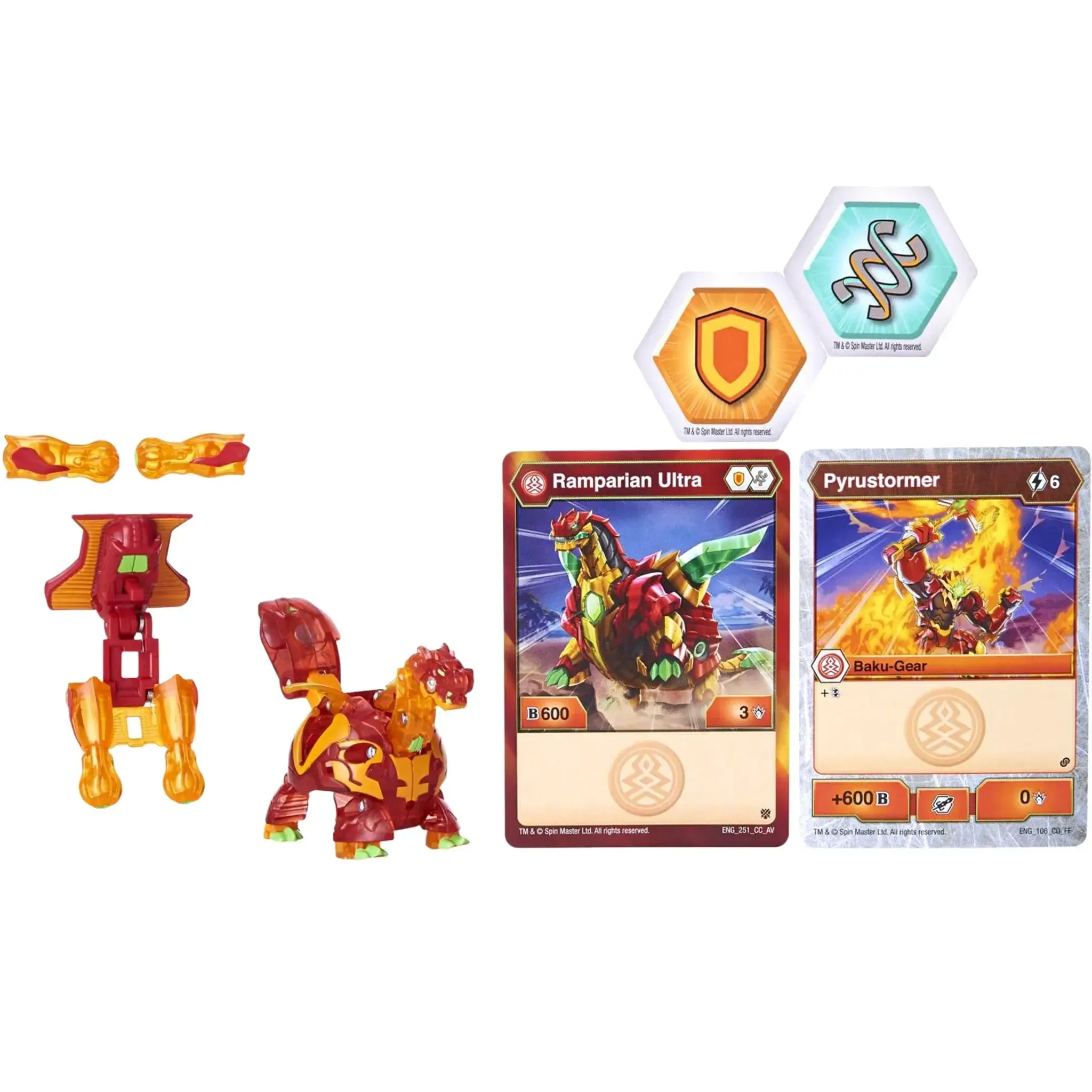 Bakugan: Armored Alliance - Ramparian Ultra Bakugan Toy with Baku-Gear - Spin Master - Baku-Gear Series - Image 2