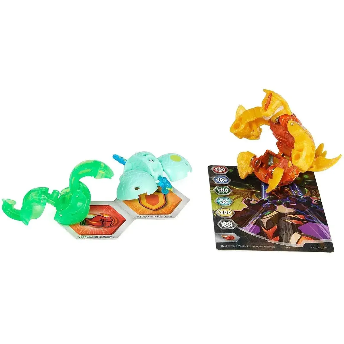 Bakugan: Evolutions - Neo Dragonoid with Nano Fury and Nano Lancer Platinum Power Up Pack - Spin Master - True Metal Series - Image 4