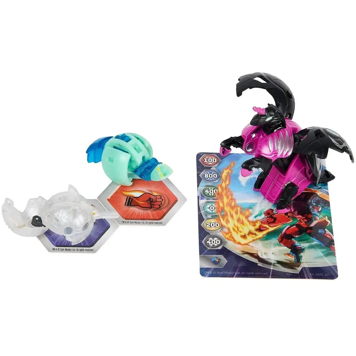 Bakugan: Evolutions - Neo Pegatrix with Nano Blade and Nano Siphon Platinum Power Up Pack - Spin Master - True Metal Series - Image 4