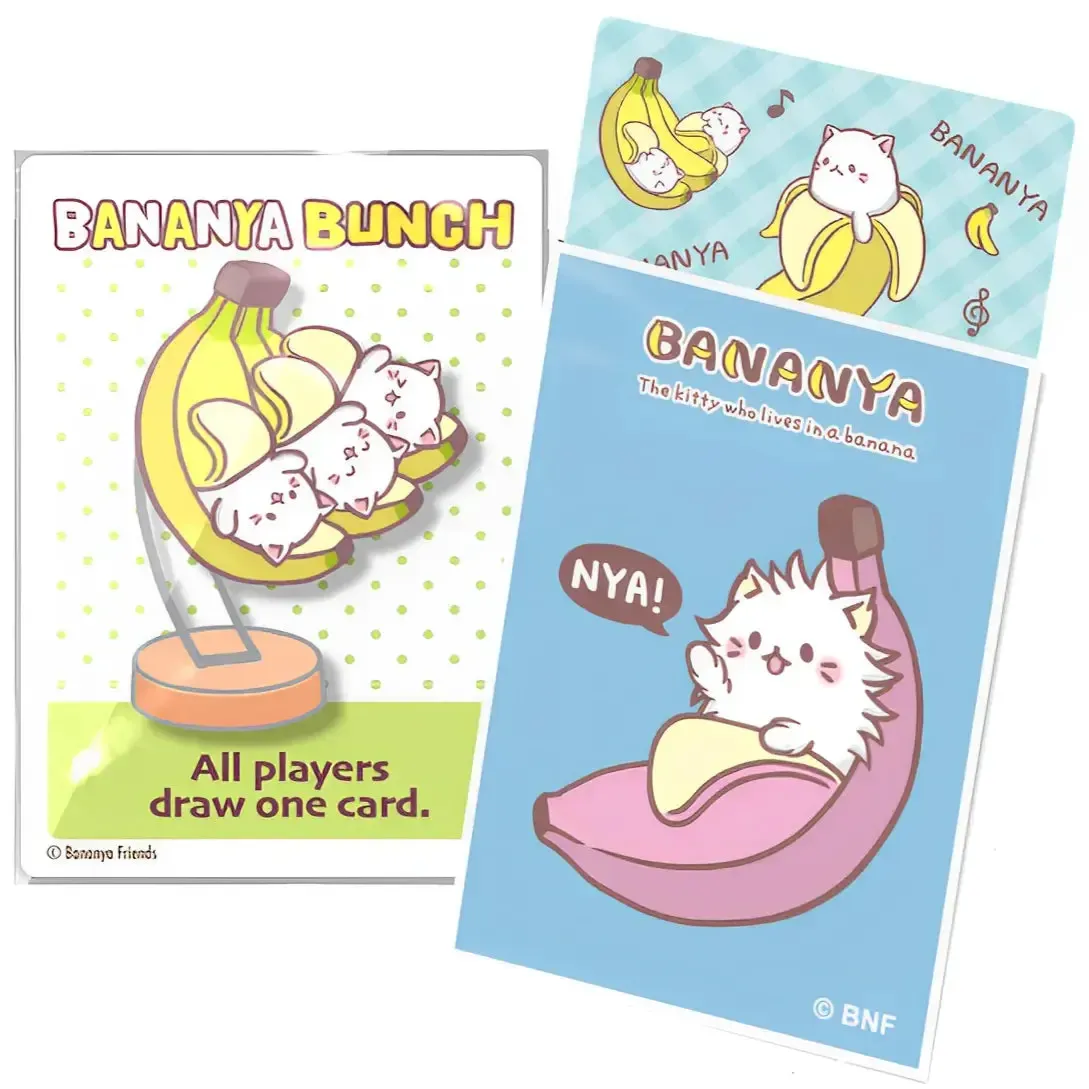 Bananya - Long Hair Bananya Art Blue Premium Protective Card Sleeves (60 Count, Standard Size) - Japanime Games - Player's Choice Game Accessories Series - Image 2