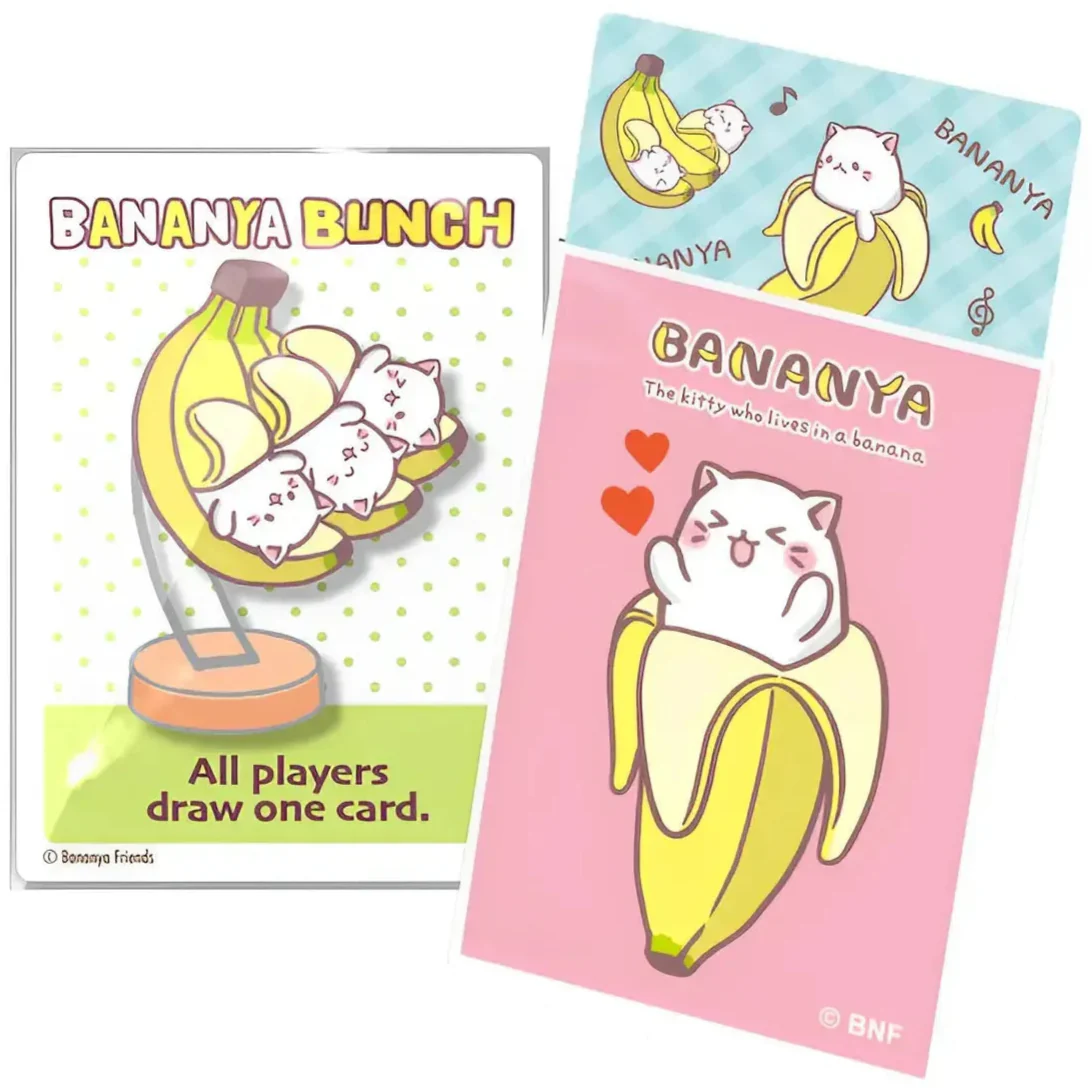 Bananya - Lovey Bananya Art Pink Premium Protective Card Sleeves (60 Count, Standard Size) - Japanime Games - Player's Choice Game Accessories Series - Image 2
