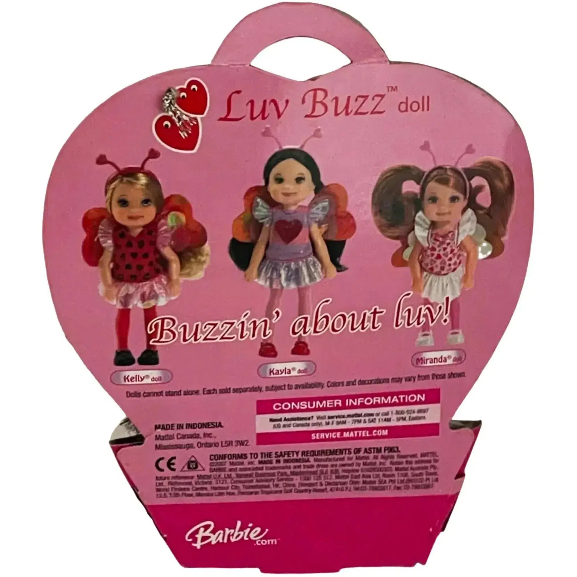 Barbie [Kelly: Little Sister of Barbie] - Valentines Day Luv Buzz Kelly Doll - Mattel - Image 2
