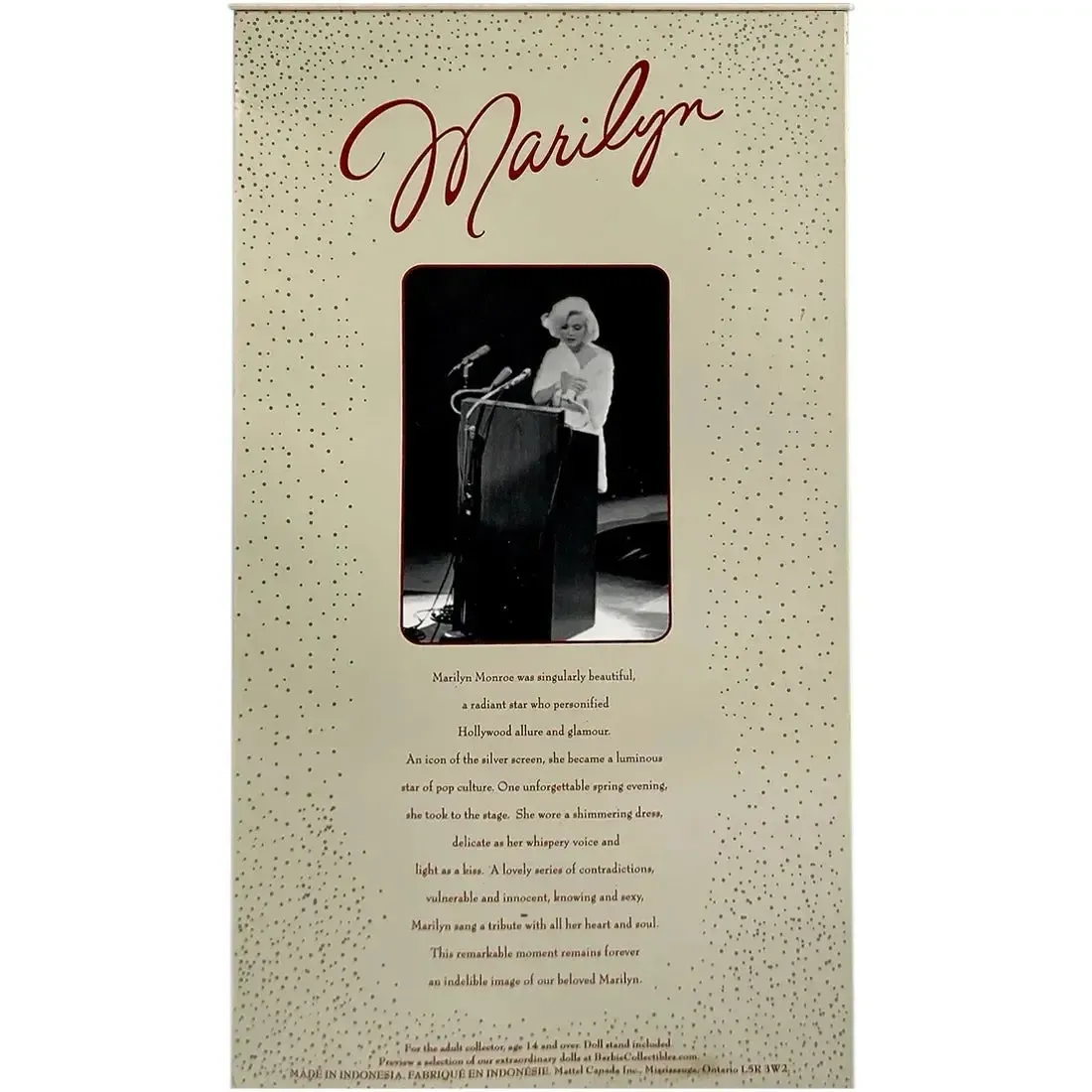 Barbie - Marilyn Monroe Doll (11", Collector Edition) - Mattel - Timeless Treasures Series - Image 2