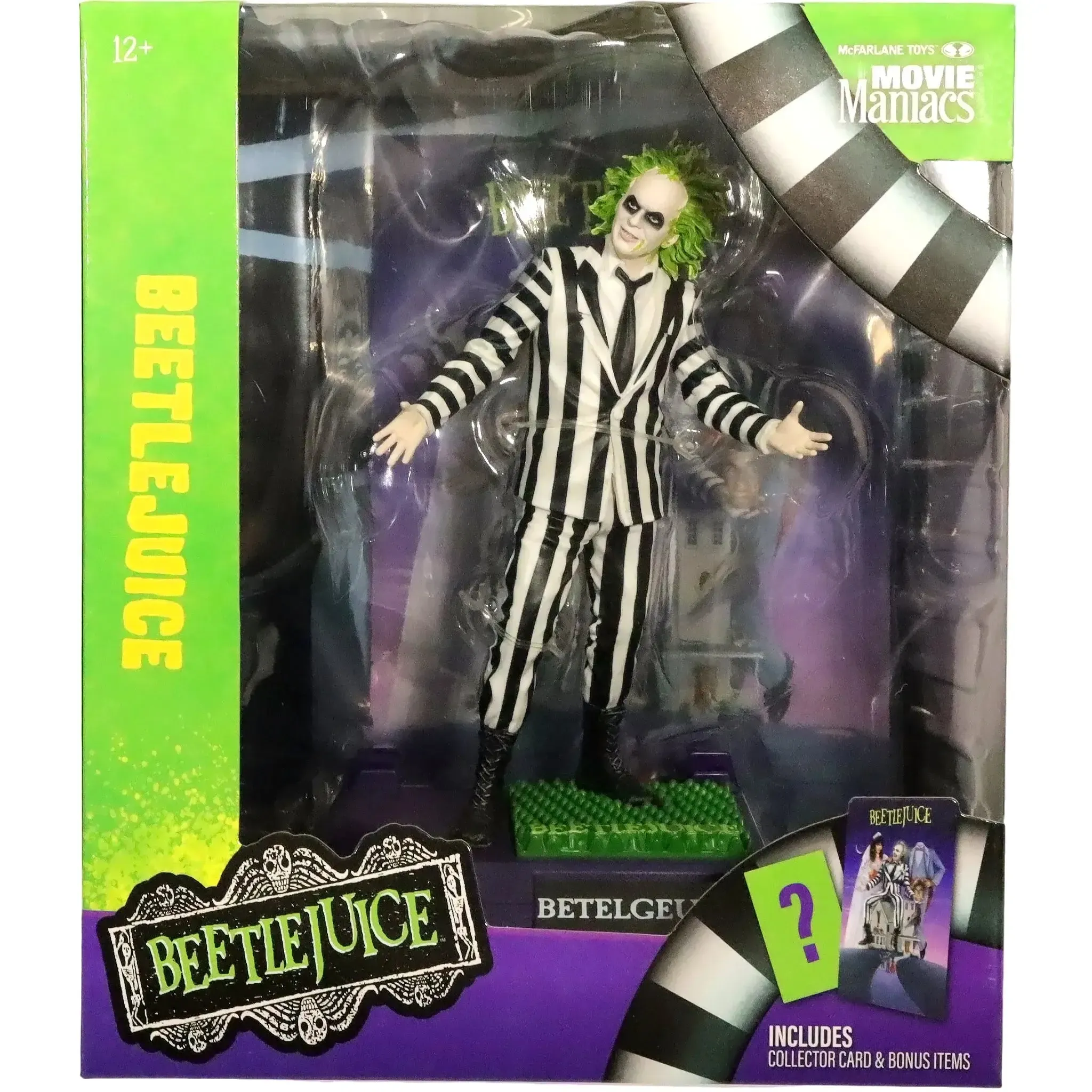 Beetlejuice [Beetlejuice] - Black & White Striped Suit Betelgeuse Figure (6.25") - McFarlane Toys - Movie Maniacs Edition - (2024)