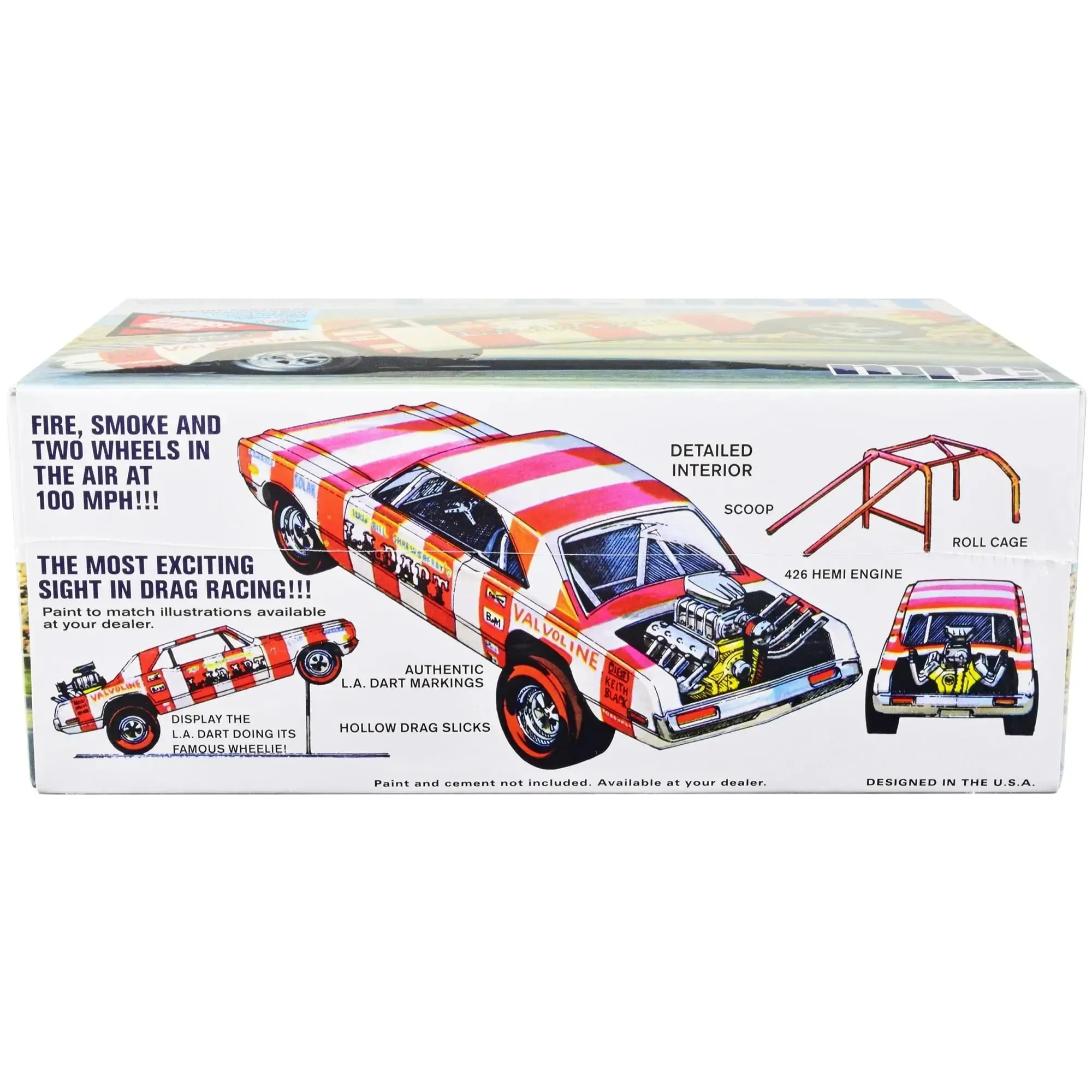 Billy Lewis "Wild Bill" Shrewsberry L.A. Dart Drag Car Figure Model Kit (1:25 Scale) - Round 2 - Image 4