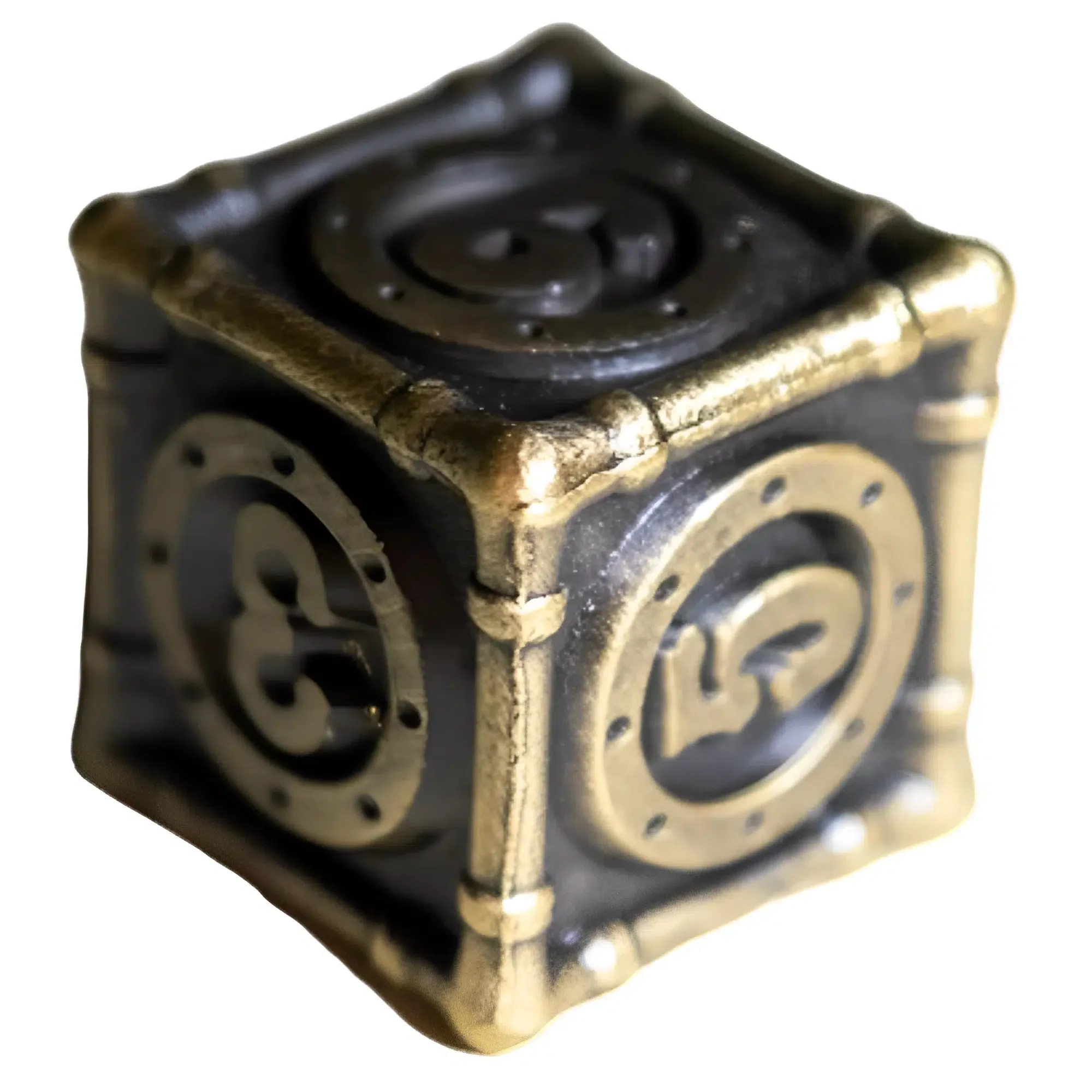 Brassworks Steampunk Dice Set (7 Dice, Polyhedral) - Game Master Dice - Image 3