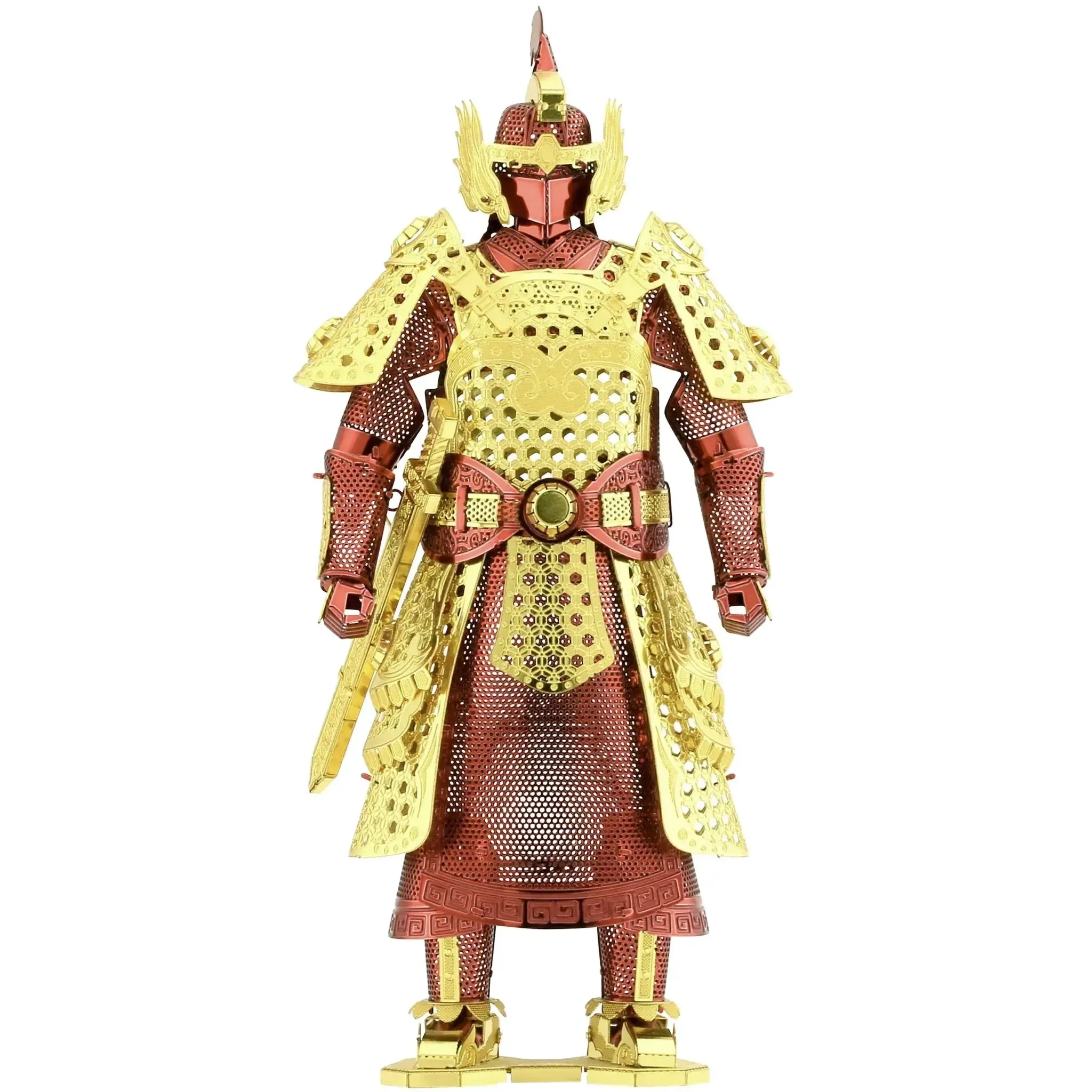Chinese Ming Warrior Armor Figure Model Kit (Steel, Moderate Difficulty) - Fascinations - Metal Earth Series - (2022) - Image 2