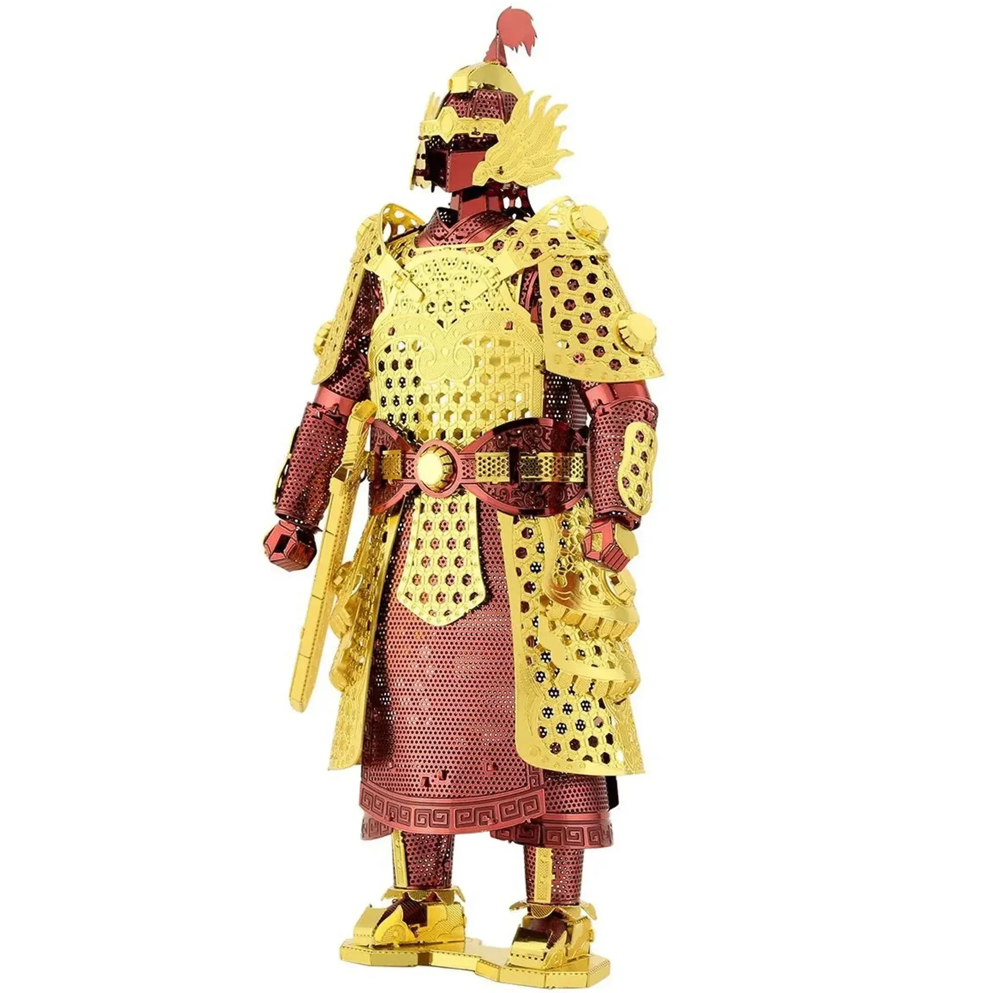 Chinese Ming Warrior Armor Figure Model Kit (Steel, Moderate Difficulty) - Fascinations - Metal Earth Series - (2022) - Image 4