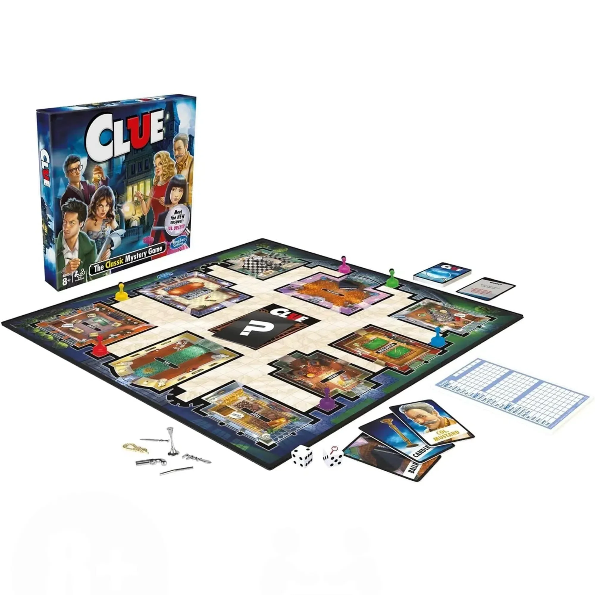 Clue - Social Deduction Mystery Board Game for Family, Adults, and Children (3-6 Players, Ages 8+) - Hasbro Gaming - Image 2