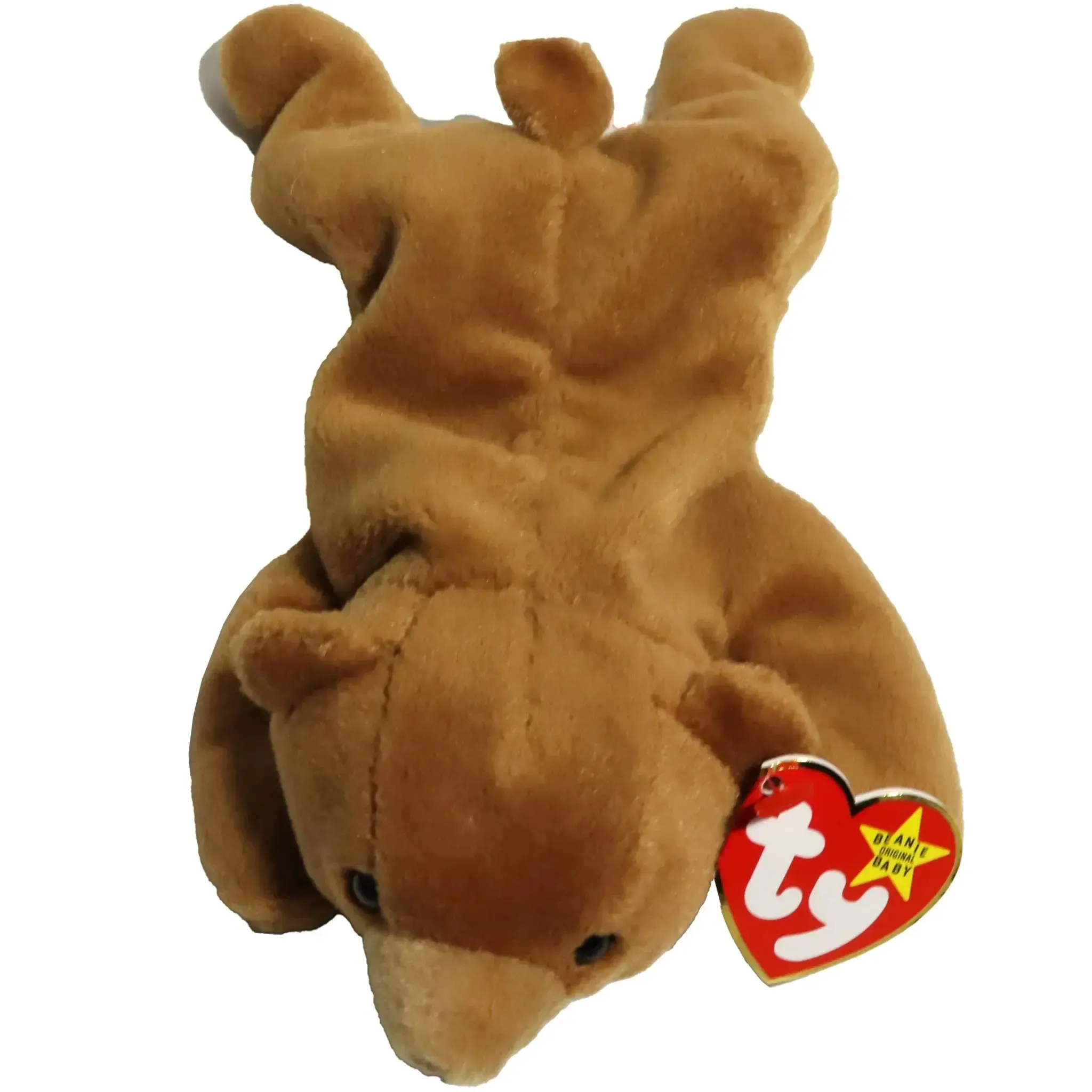 Cubbie the Bear Plush (8", Style 4010) - Ty - Original Beanie Babies Series (1993) - Image 2