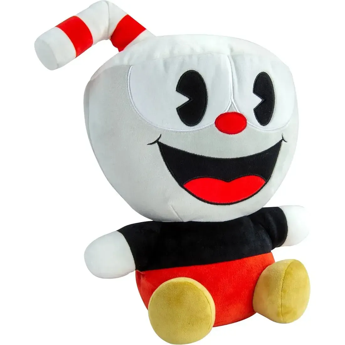 Cupman - Sitting Cuphead Large Plush (14") - Tomy - Club Mocchi Mocchi Series - Image 3