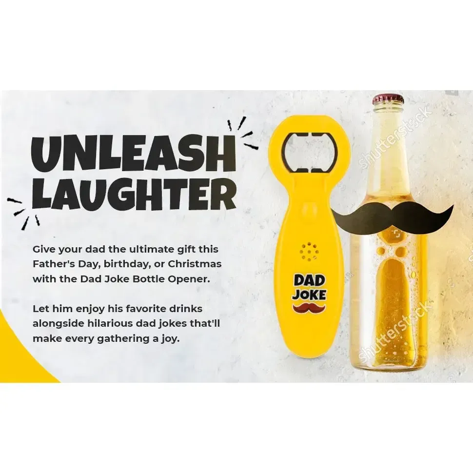 Dad Joke Bottle Opener | Funny Dad Jokes Gift for Dad | Fathers Day Gifts, Dad Birthday Gift from Daughter Son | Gag Gifts for Men, White Elephant Gifts for Adults - Image 18