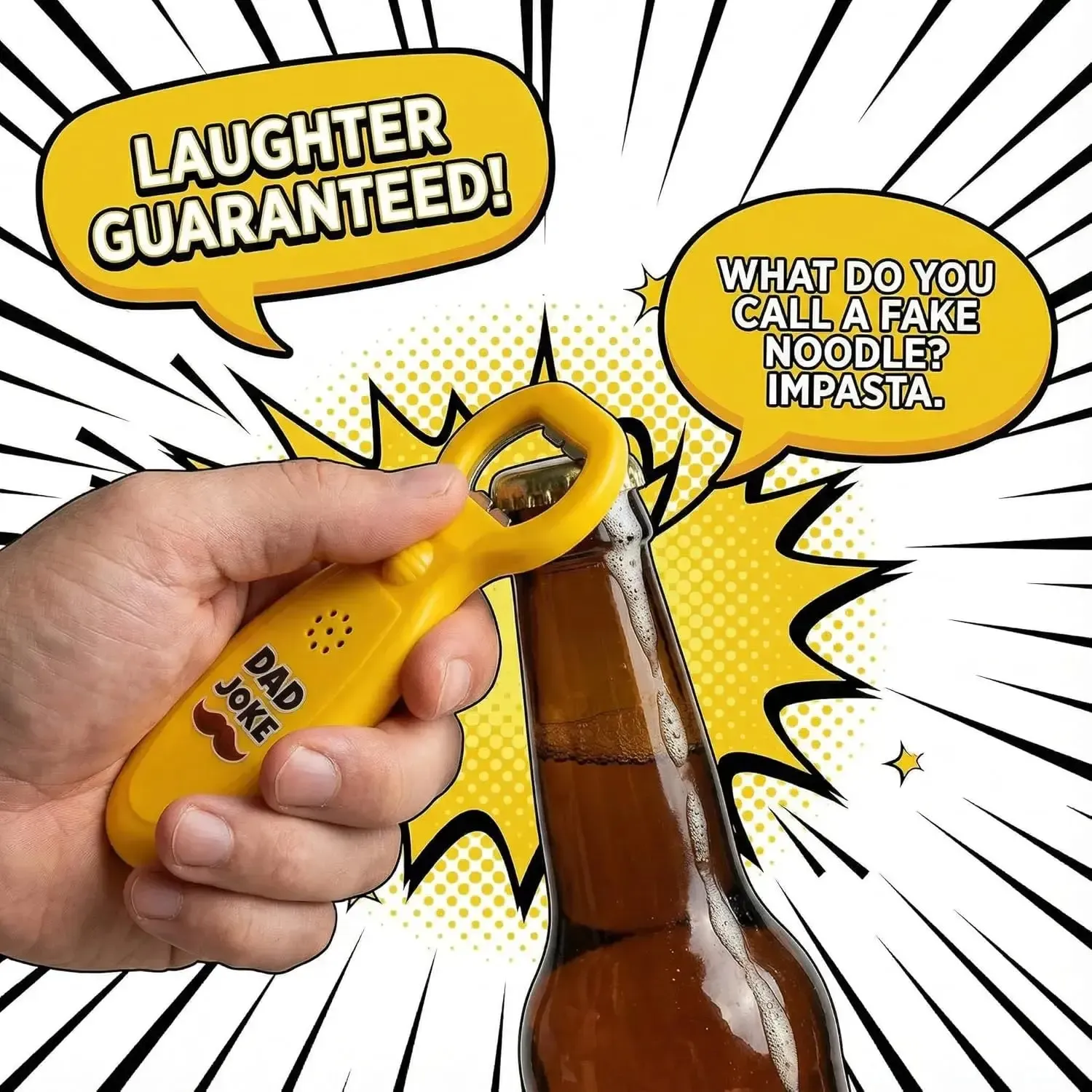Dad Joke Bottle Opener | Funny Dad Jokes Gift for Dad | Fathers Day Gifts, Dad Birthday Gift from Daughter Son | Gag Gifts for Men, White Elephant Gifts for Adults - Image 19