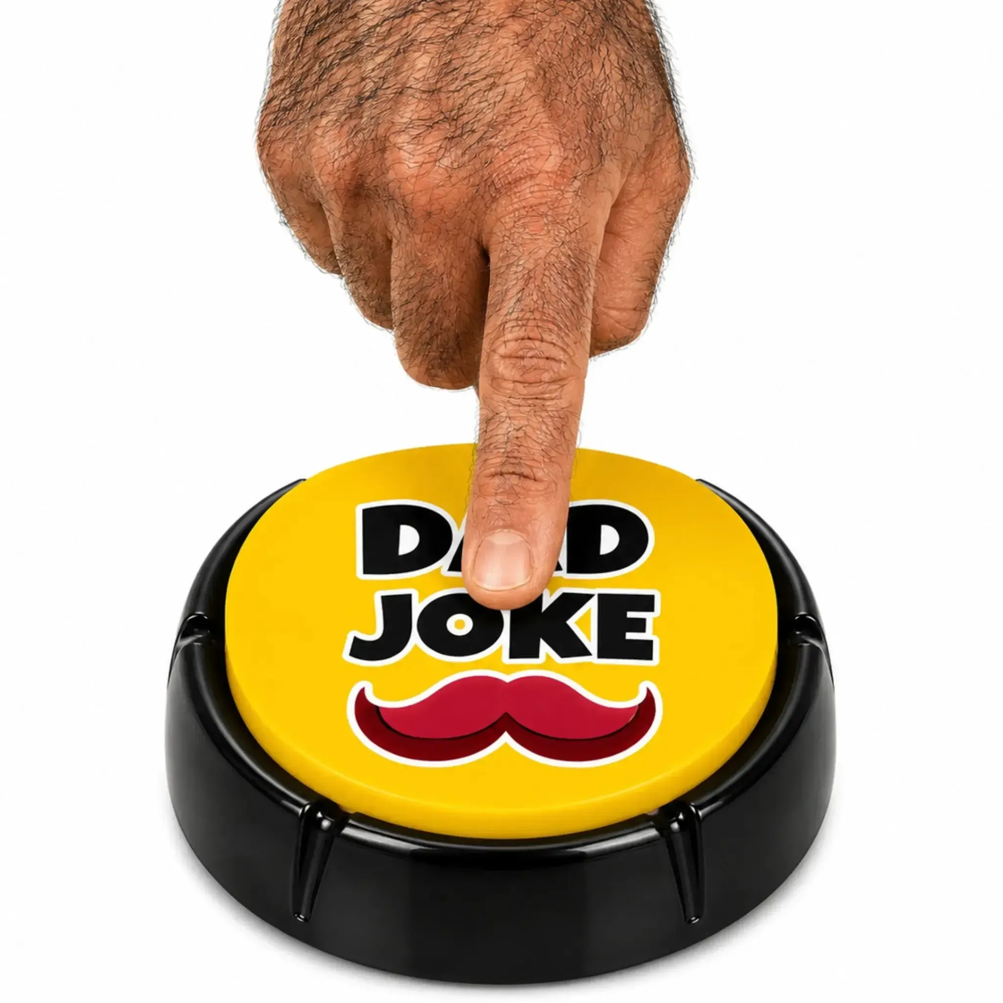 The Original Dad Joke Button | Funny Dad Jokes Gift for Dad | Fathers Day Gifts, Dad Birthday Gift from Daughter Son | Gag Gifts for Men, White Elephant Gifts for Adults