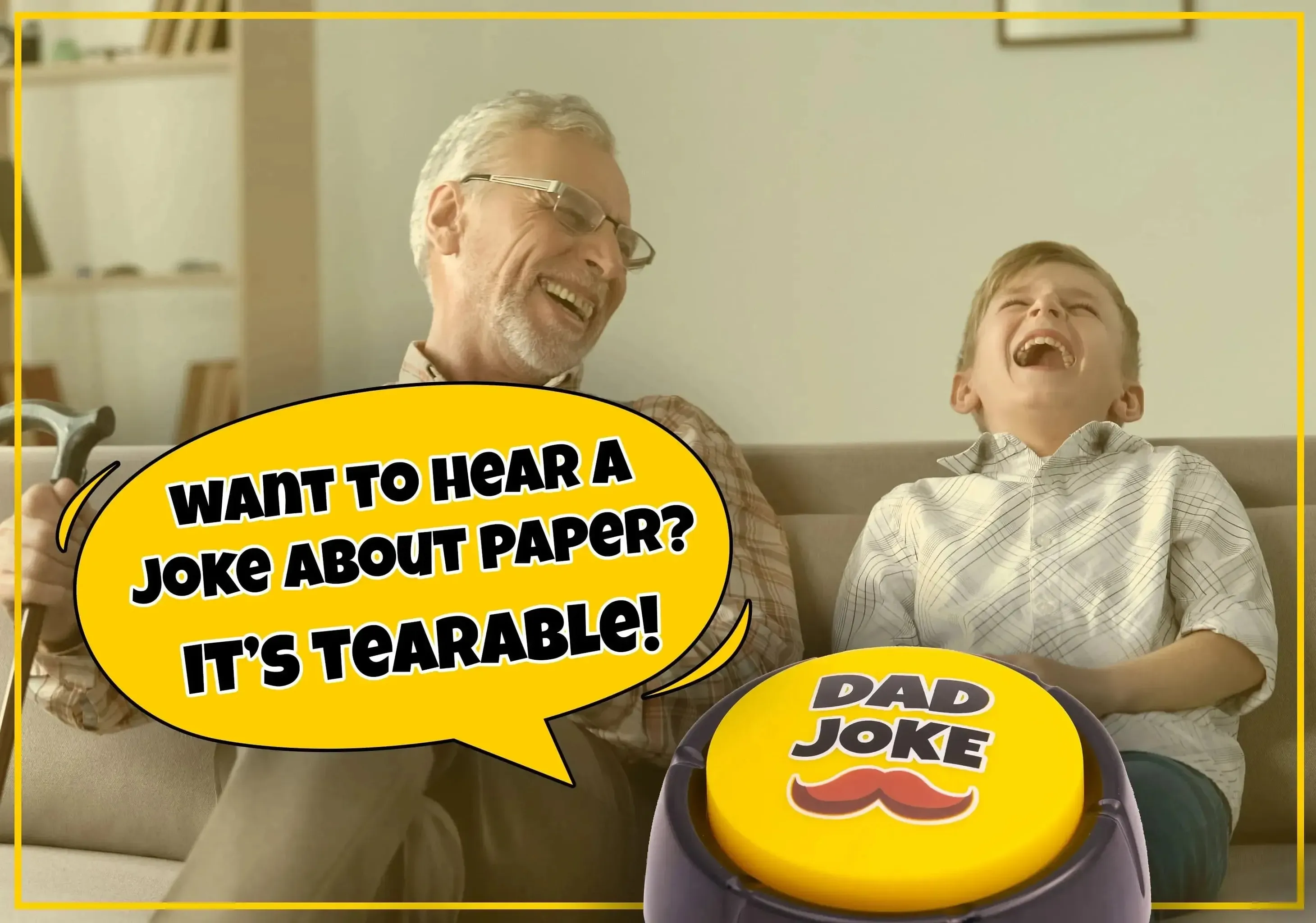 The Original Dad Joke Button | Funny Dad Jokes Gift for Dad | Fathers Day Gifts, Dad Birthday Gift from Daughter Son | Gag Gifts for Men, White Elephant Gifts for Adults - Image 20