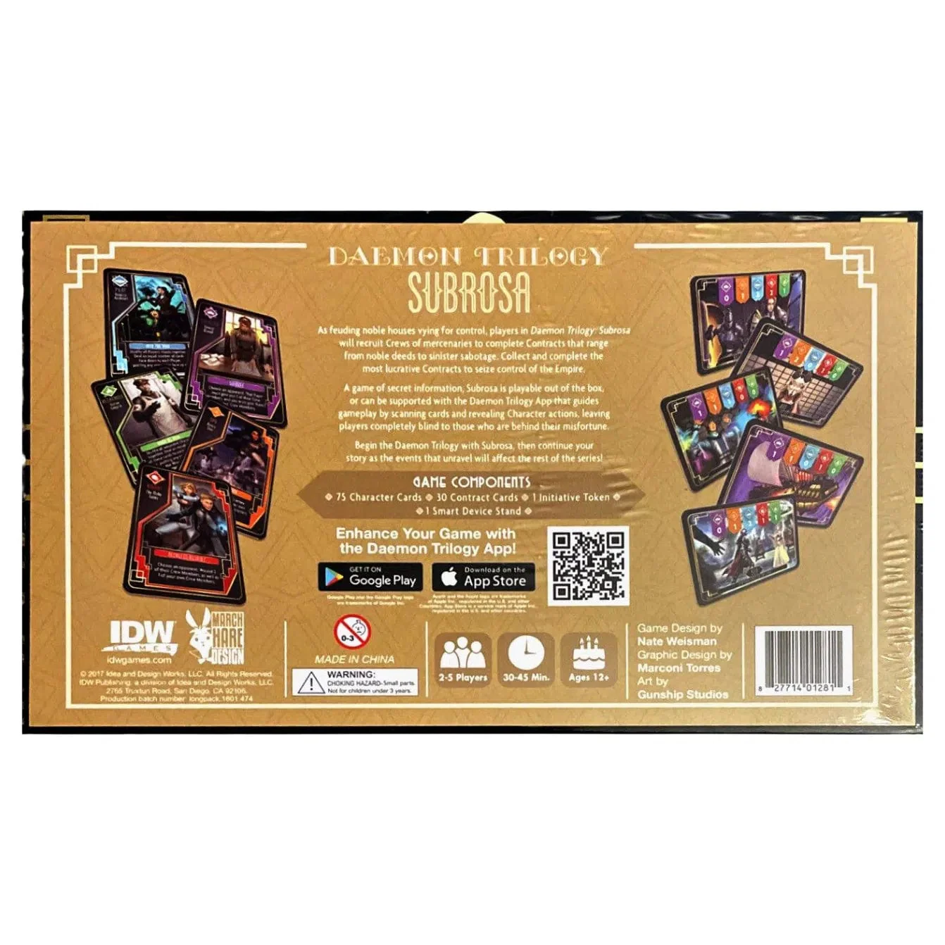 Daemon Trilogy: Subrosa - Card Game - IDW Games - Image 9