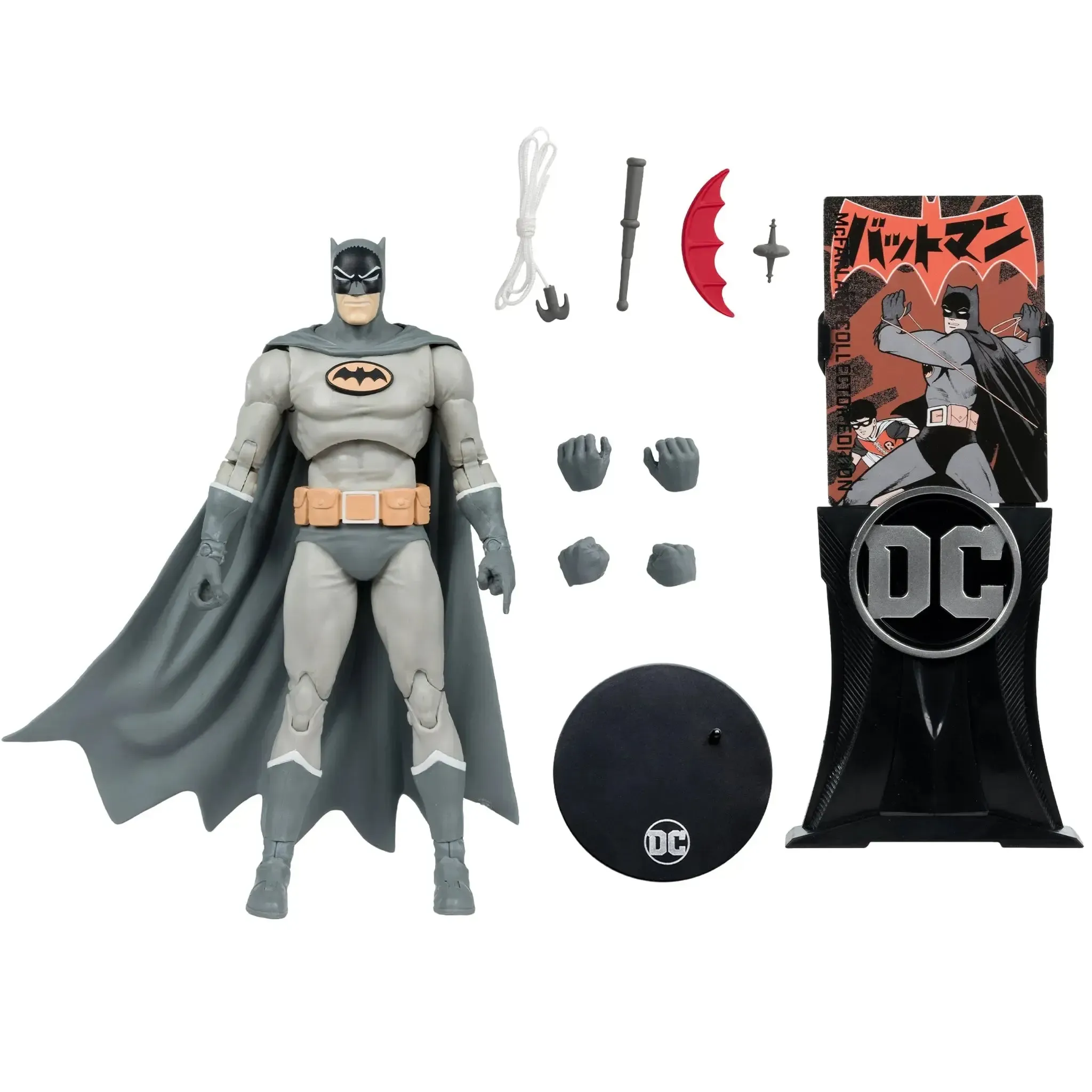 DC Comics [Bat-Manga] - Grey Suit Batman Action Figure (7") - McFarlane Toys - McFarlane Collector Edition, DC Multiverse Series (16) - (2024) - Image 2
