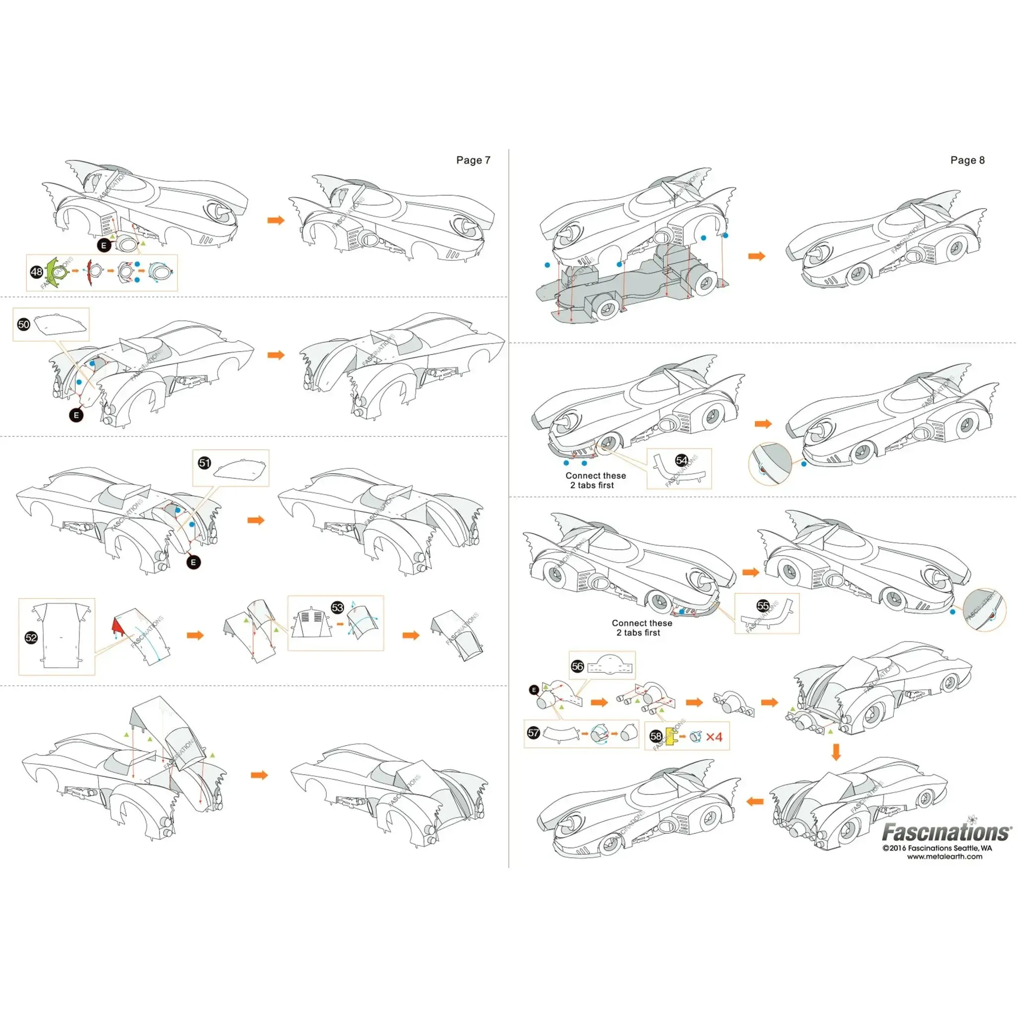 DC Comics [Batman] - Batmobile Car Figure Model Kit (Steel, Moderate Difficulty) - Fascinations - Metal Earth Series - (2022) - Image 10