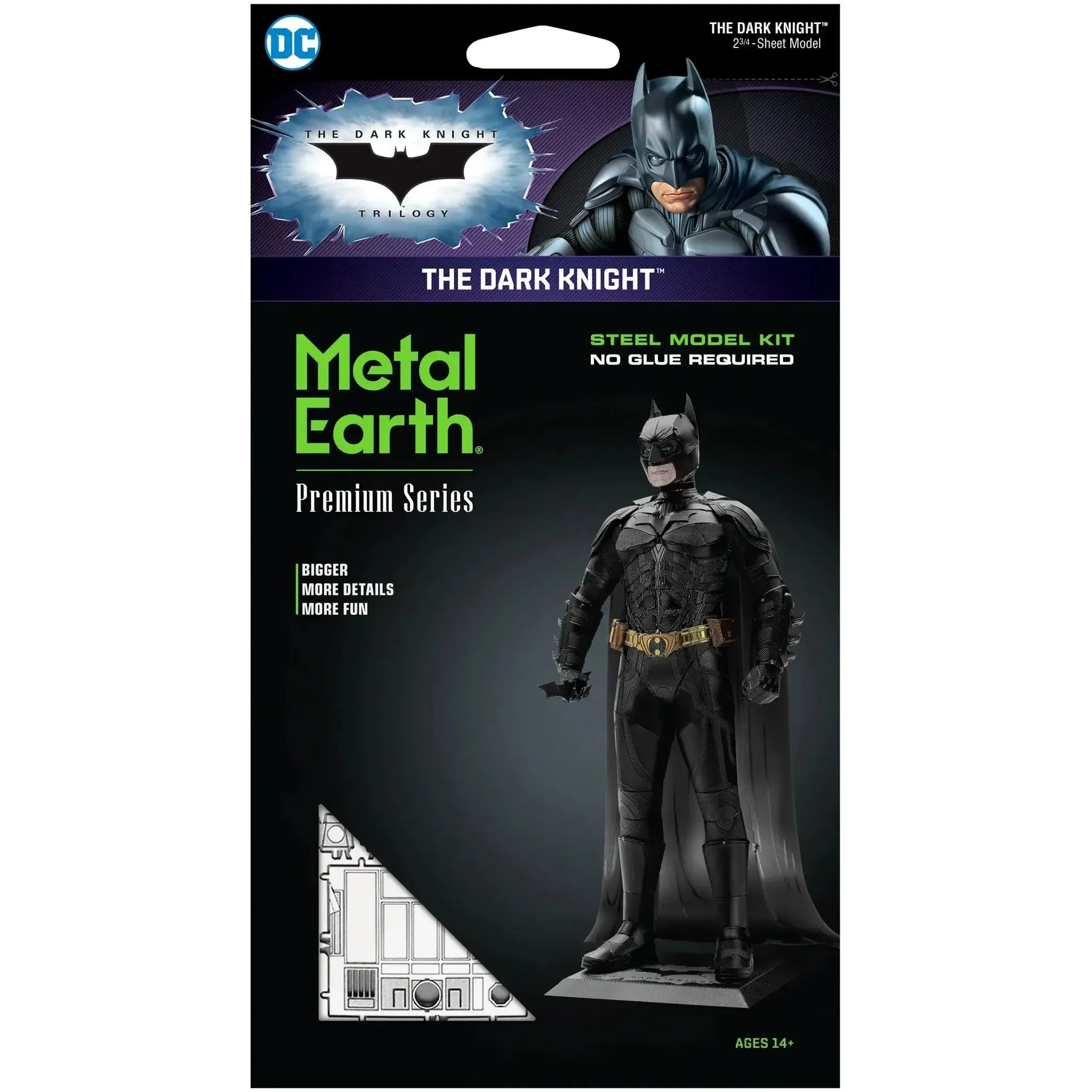 DC Comics [Batman: The Dark Knight Trilogy] - Batman 3D Figure Model Kit (Steel, Hard Difficulty) - Fascinations - Metal Earth Premium Series - (2023)