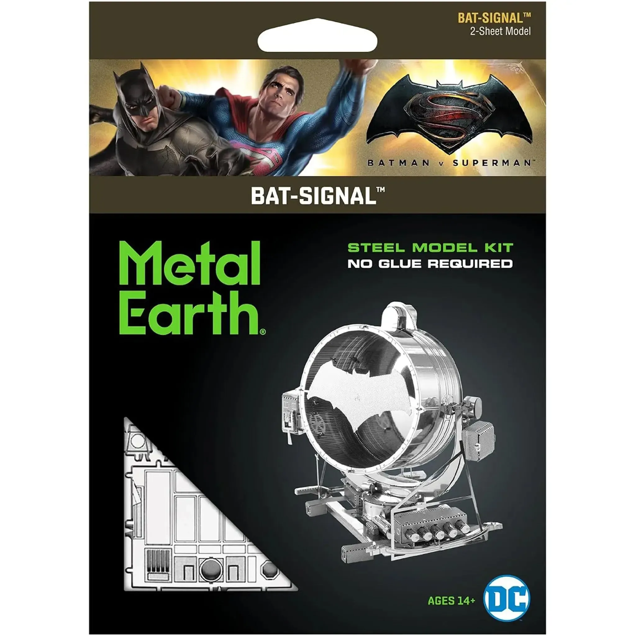 DC Comics [Batman v. Superman: Dawn of Justice] - Bat Signal Figure Model Kit (Steel, Challenging Difficulty) - Fascinations - Metal Earth Series