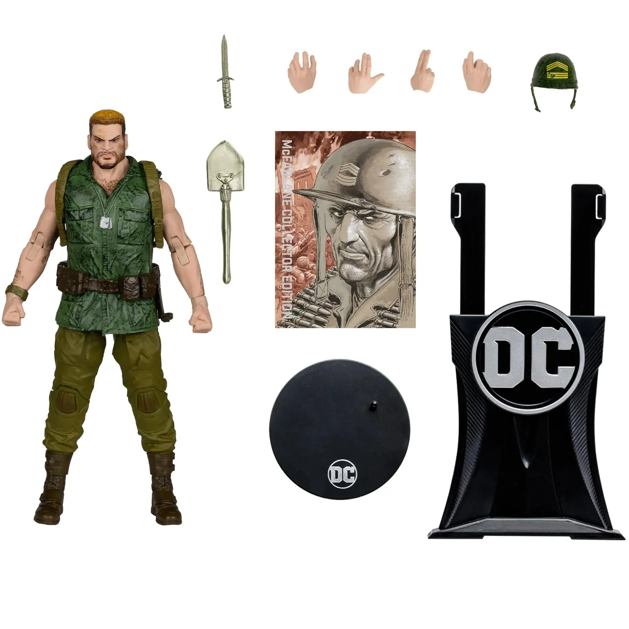 DC Comics - Sergeant Rock Action Figure (7.25") - McFarlane Toys - McFarlane Collector Edition, DC Multiverse Series (14), Classic Edition - (2024) - Image 2