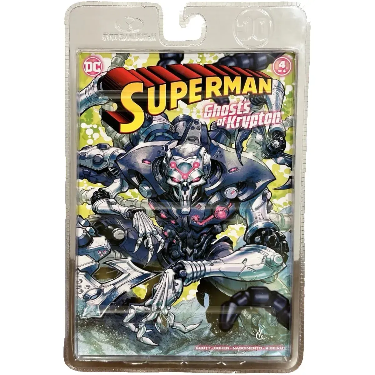 DC Comics [Superman: Ghosts of Krypton] - Brainiac Action Figure with Comic Book (7", Platinum Edition) - McFarlane Toys - Page Punchers Series - Image 3