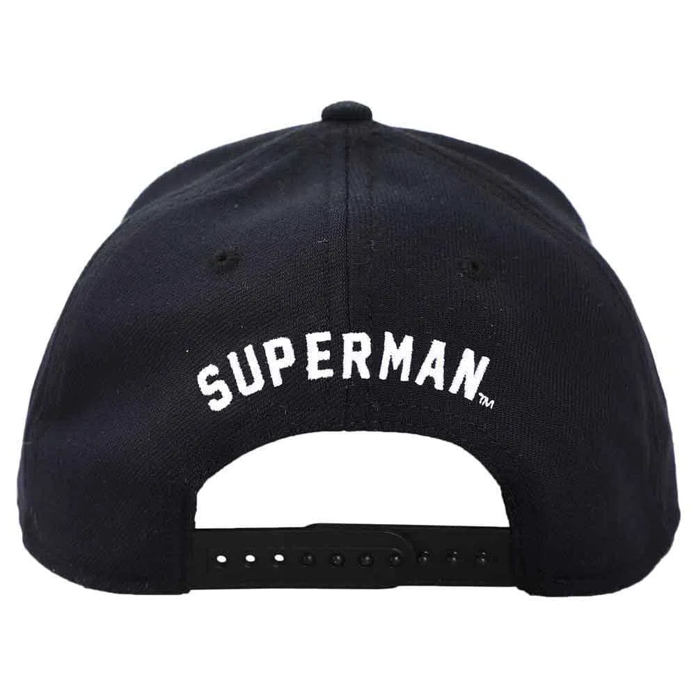 DC Comics: Superman - Snapback Hat (Black / White, Elite Flex, Pre-Curved Bill) - Bioworld - Image 2