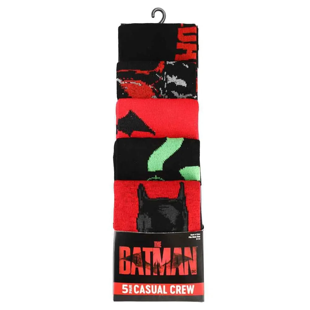 DC Comics - The Batman Movie Crew Socks (5 Pairs) - Bioworld - Image 2