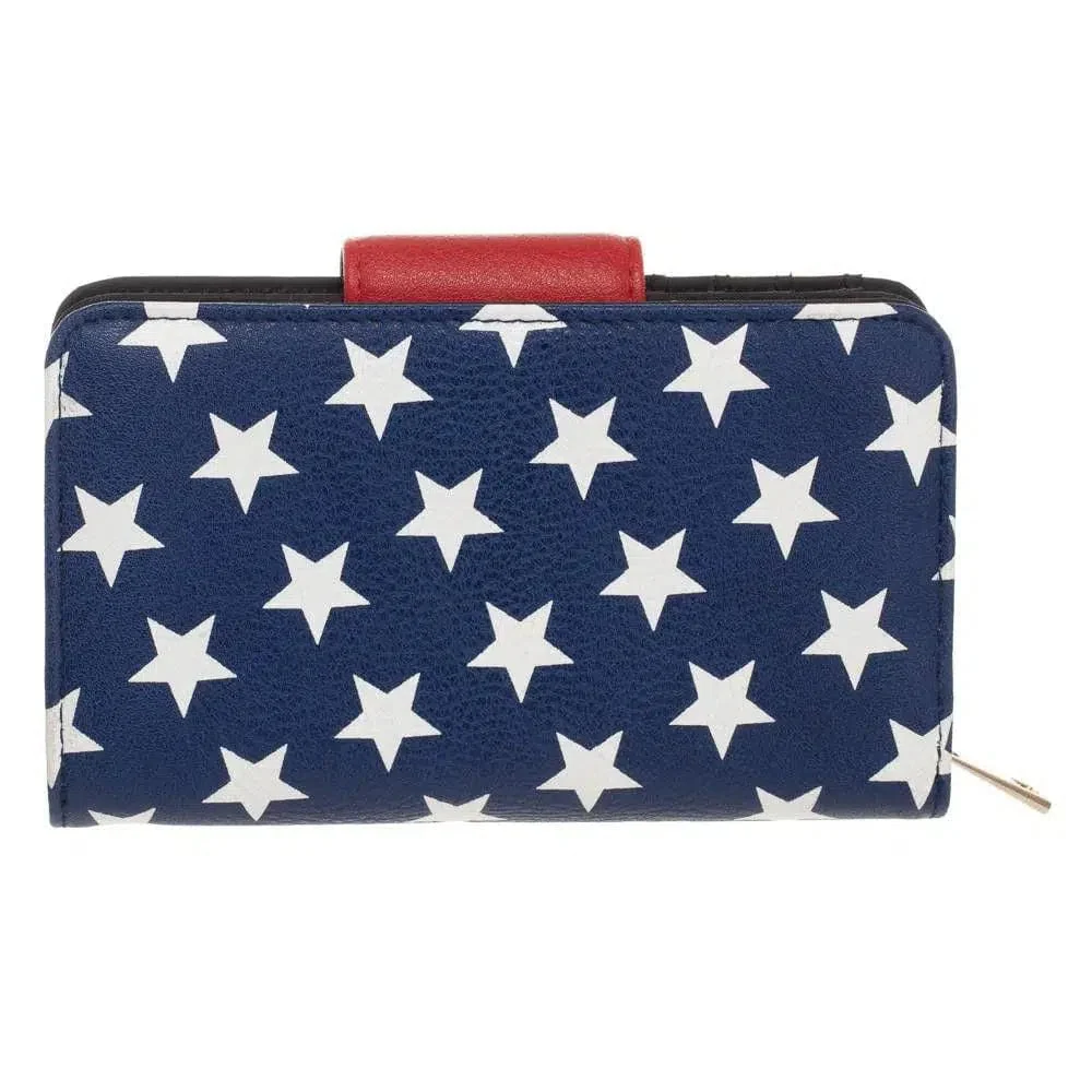 DC Comics: Wonder Woman - Stars & Stripes Wallet (Bi-Fold) - Bioworld - Image 2