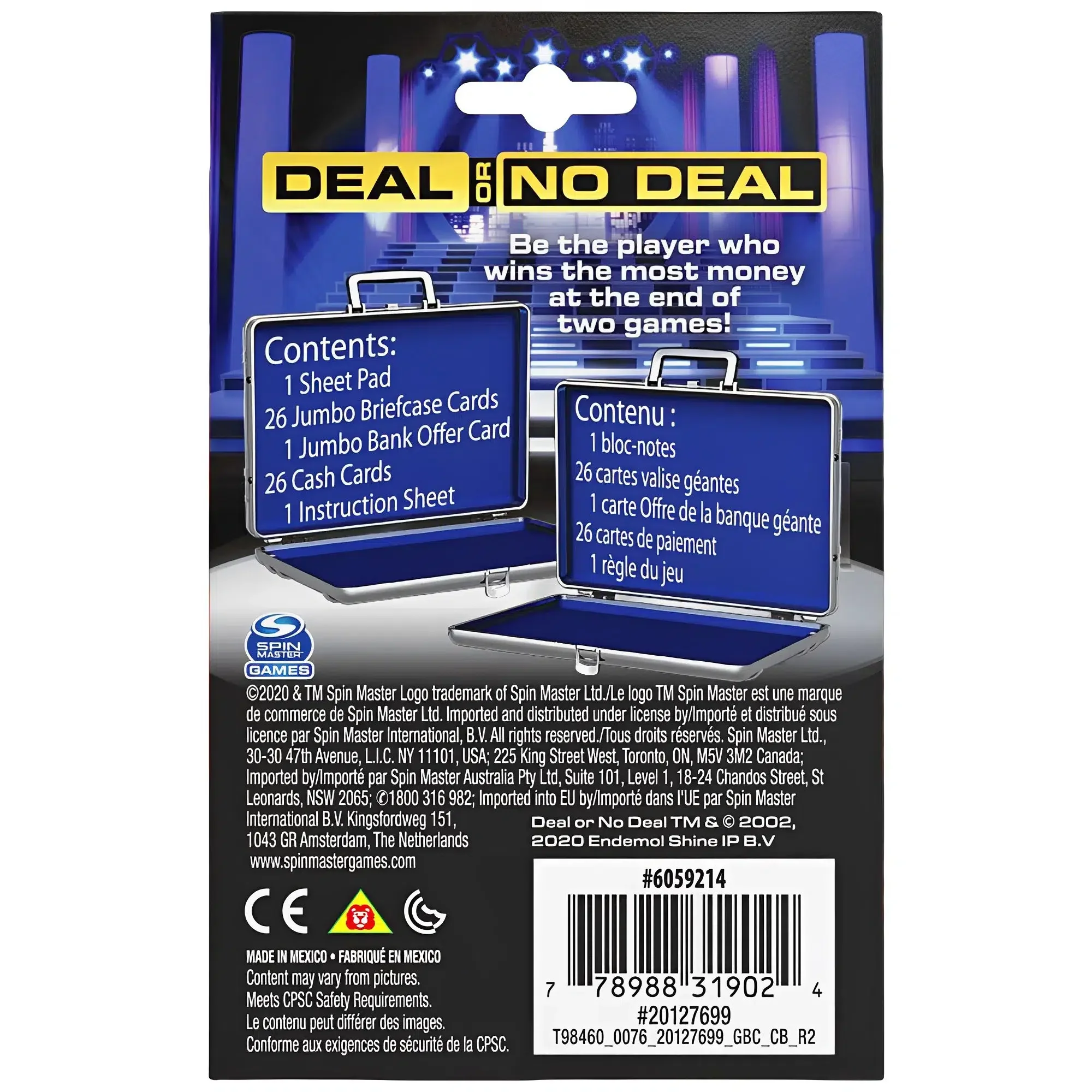 Deal or No Deal - Jumbo Card Game - Spin Master Games - Image 3