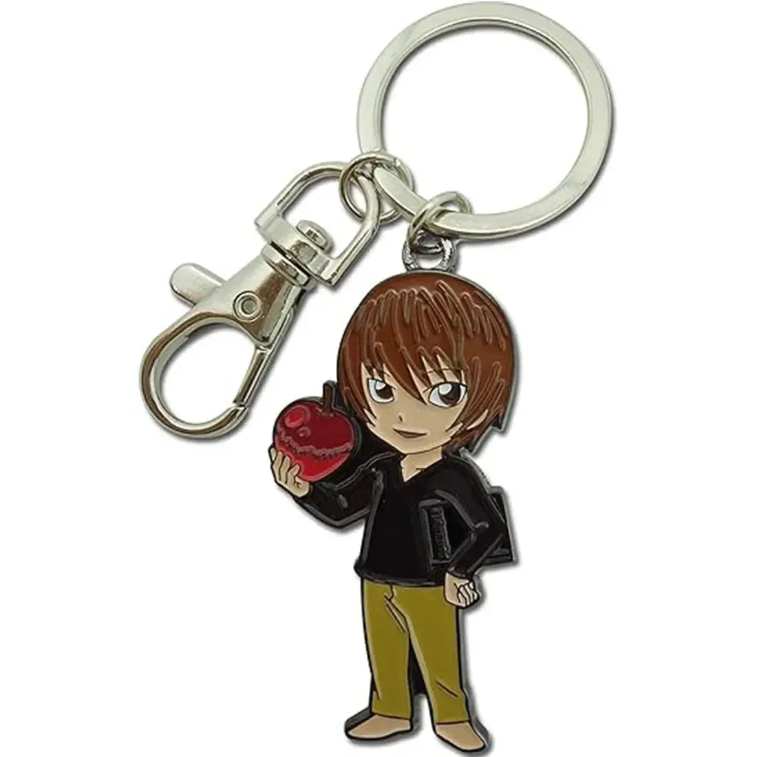 Death Note - Chibi Light Yagami with Apple Keychain (2", Metal) - Great Eastern Entertainment