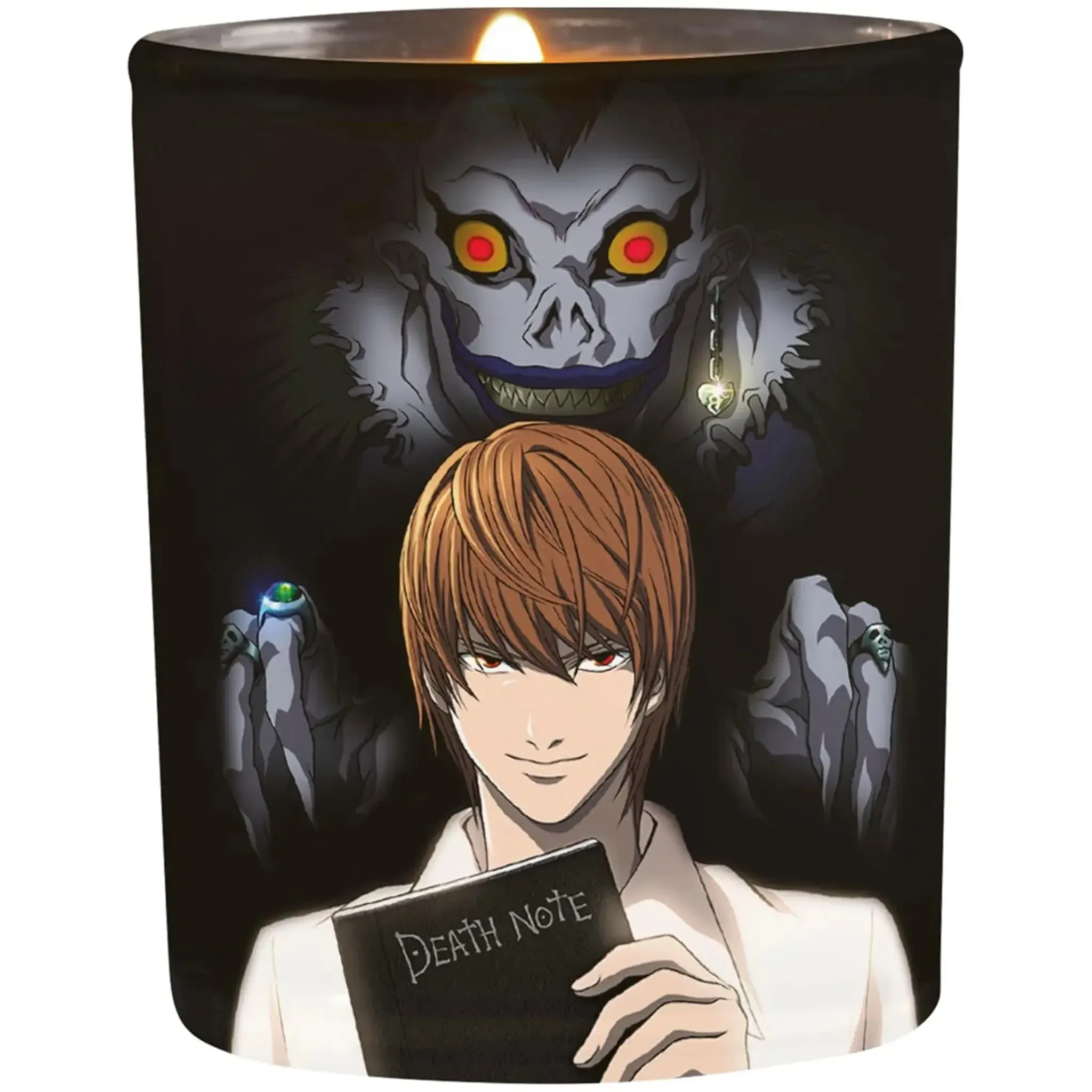 Death Note - Light, Ryuk & Death Note Rules Wax Candle Glass Jar (3.5", 30 Hours Burn Time) - ABYstyle - Image 3