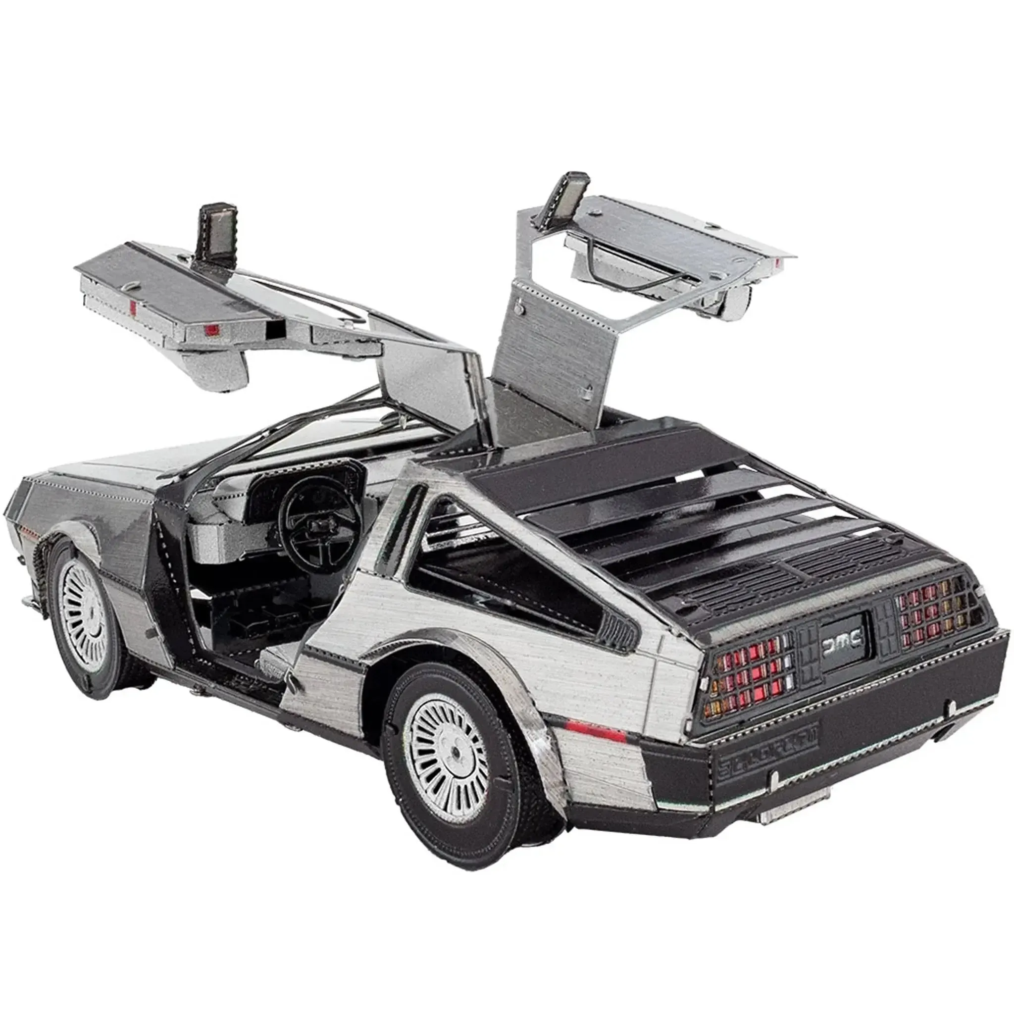 DeLorean DMC-12 Car 3D Figure Model Kit (Steel, Hard Difficulty) - Fascinations - Metal Earth Series - (2023) - Image 5