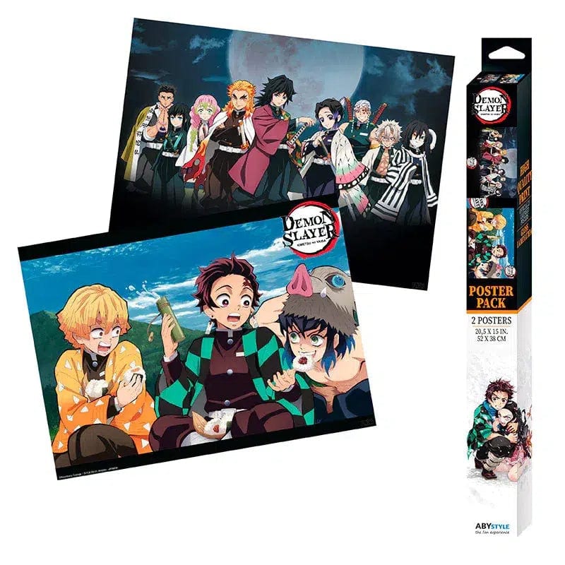 Demon Slayer - Hashira & Friend Trio Boxed Poster Set (20.5"x15") - ABYstyle - Series 2