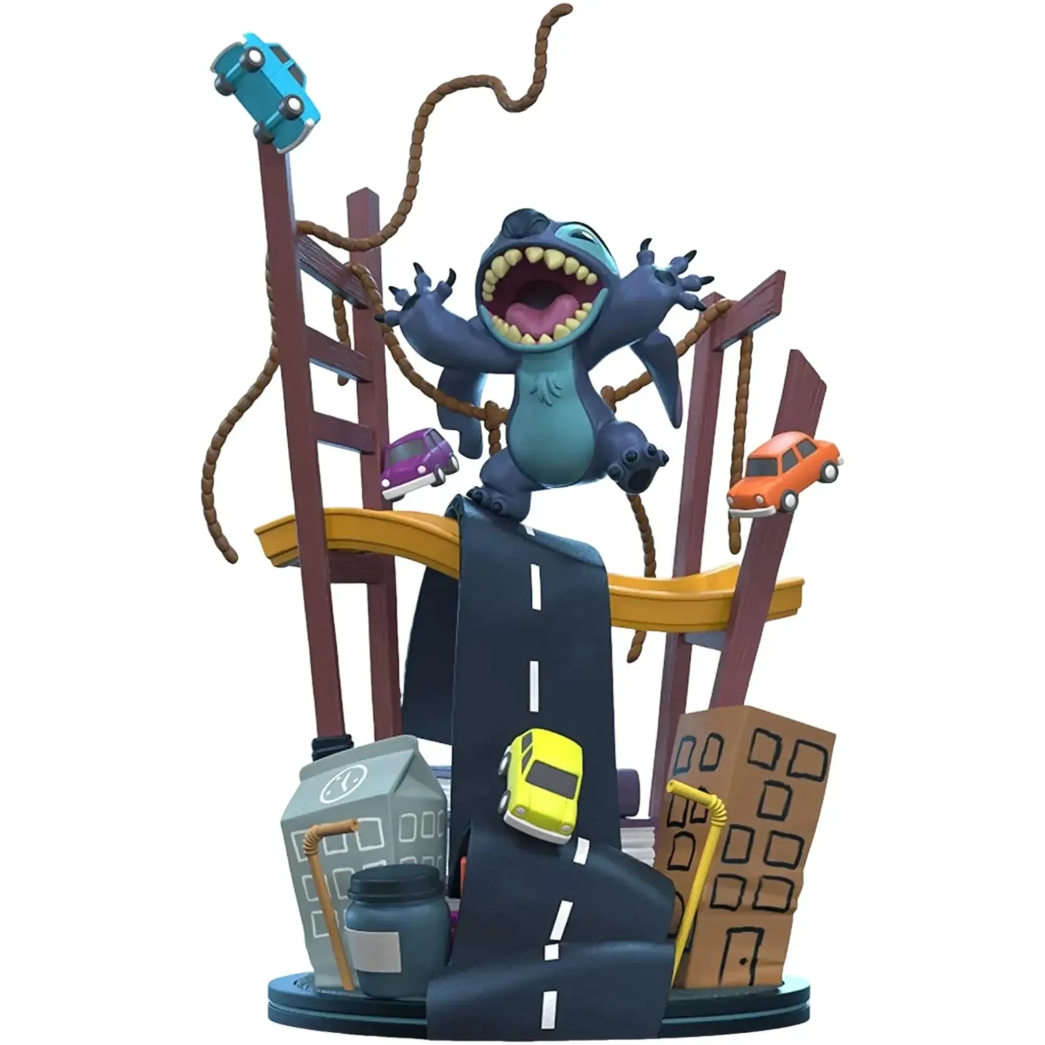 Disney [Lilo & Stitch] - Stitch Visits San Francisco Diorama Figure (8") - Quantum Mechanix (QMx) - Q Fig Max Series (#103) - (2021) - Image 2