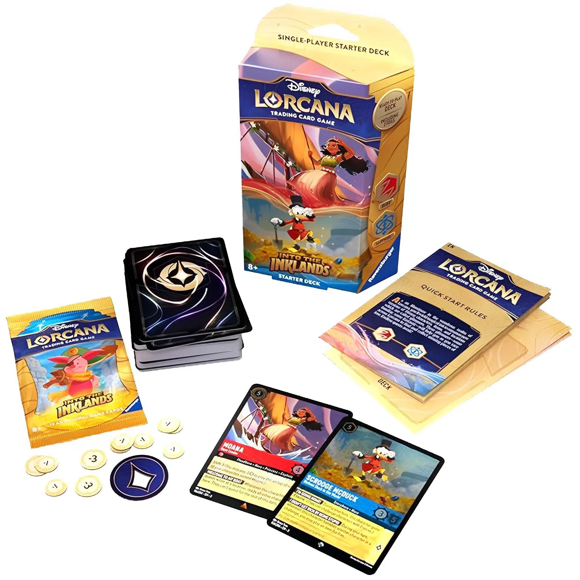 Disney Lorcana TCG [Into the Inklands] - Plenty of Pluck Starter Deck (Ruby & Sapphire) - Ravensburger - Image 2