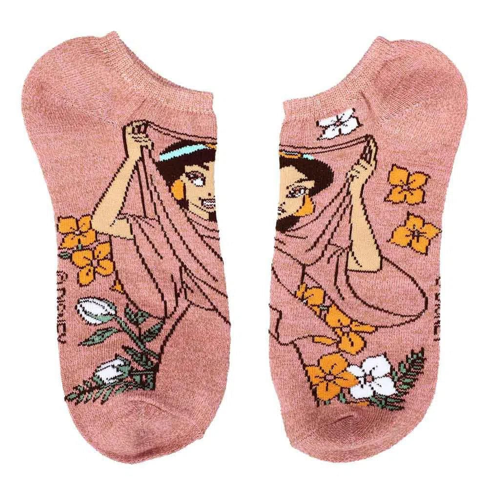 Disney - Princess Floral Ankle Socks (5 Pairs) - Bioworld - Image 4
