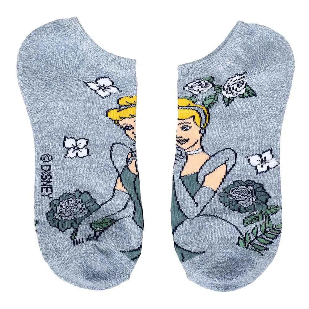 Disney - Princess Floral Ankle Socks (5 Pairs) - Bioworld - Image 5