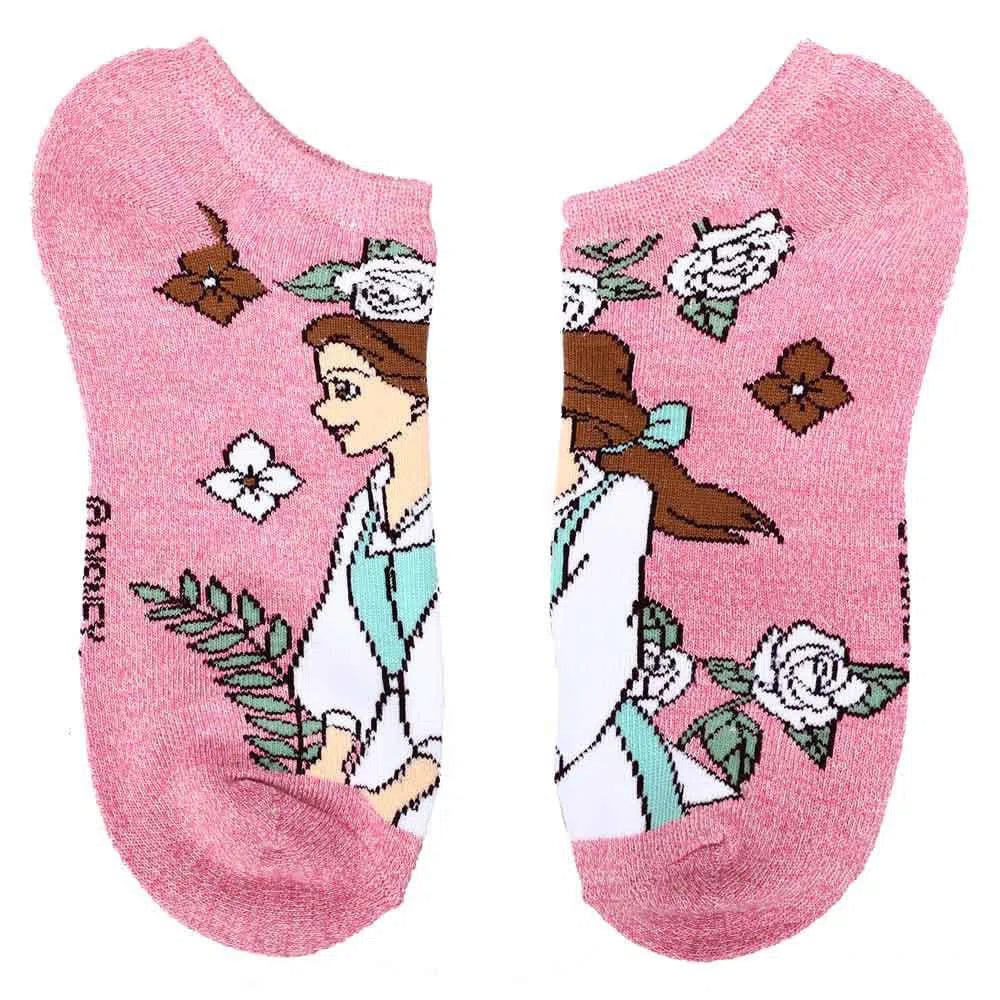 Disney - Princess Floral Ankle Socks (5 Pairs) - Bioworld - Image 6