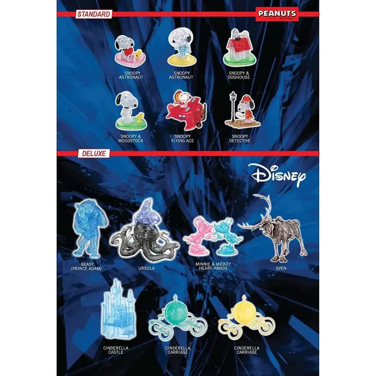 Disney [Sleeping Beauty] - Purple Maleficent Figure 3D Crystal Puzzle (Translucent) - University Games - Bepuzzled Series - Image 6